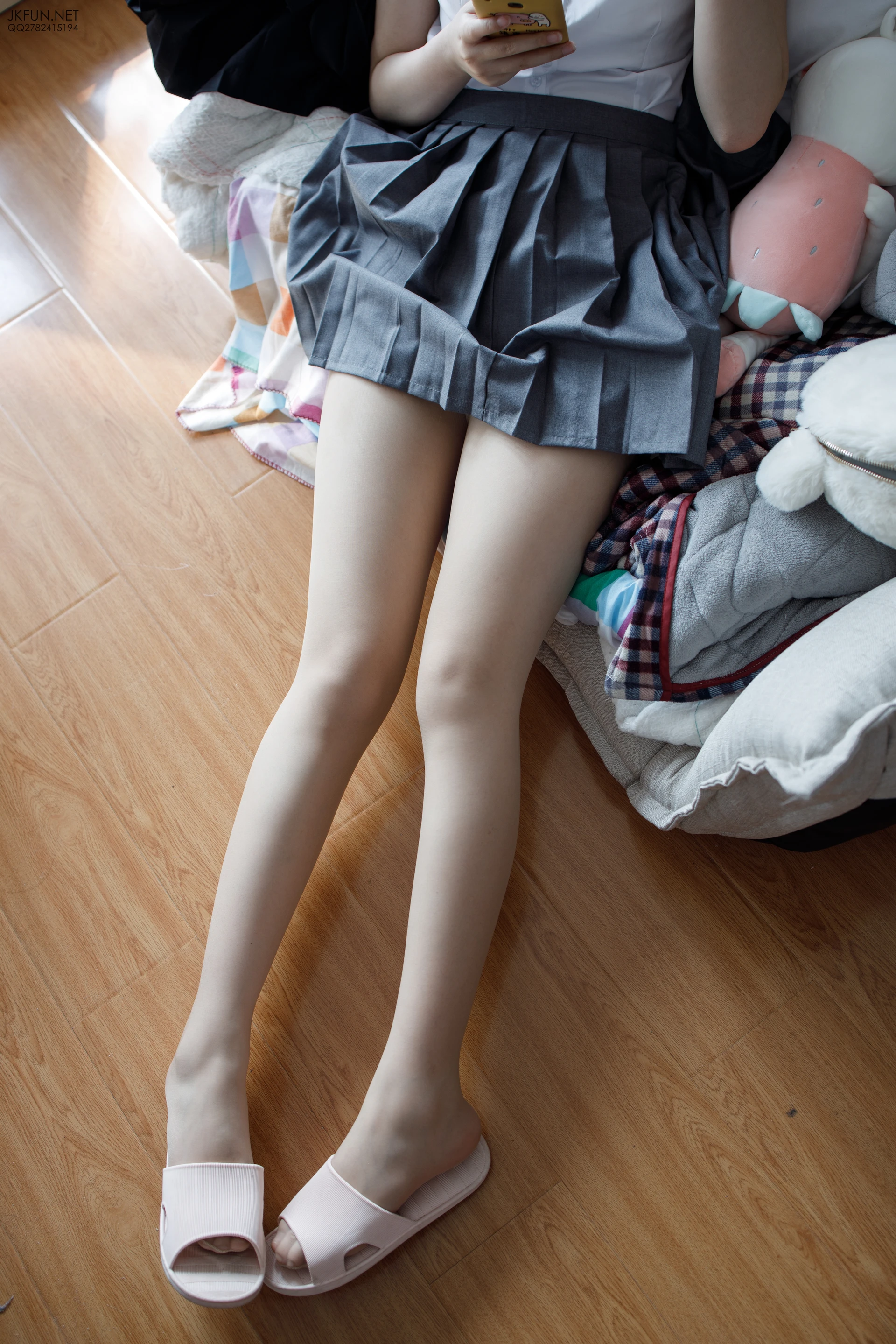 JKFUN-005 [116P1V-2.59G]JKFUN, 制服, 可爱, 学生装, 森萝财团, 白丝, 美腿