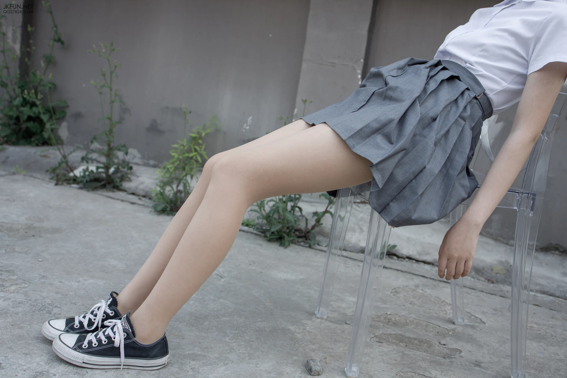 JKFUN-005 [116P1V-2.59G]JKFUN, 制服, 可爱, 学生装, 森萝财团, 白丝, 美腿