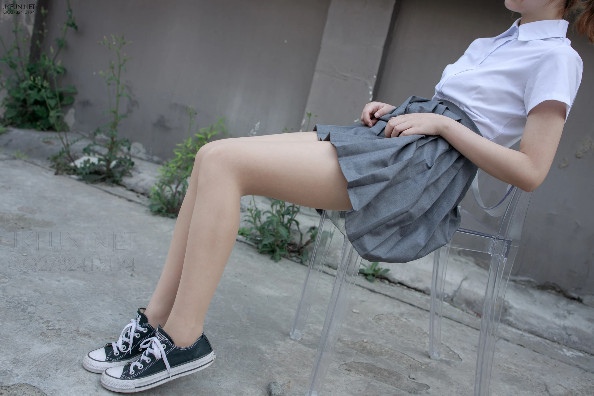 JKFUN-005 [116P1V-2.59G]JKFUN, 制服, 可爱, 学生装, 森萝财团, 白丝, 美腿