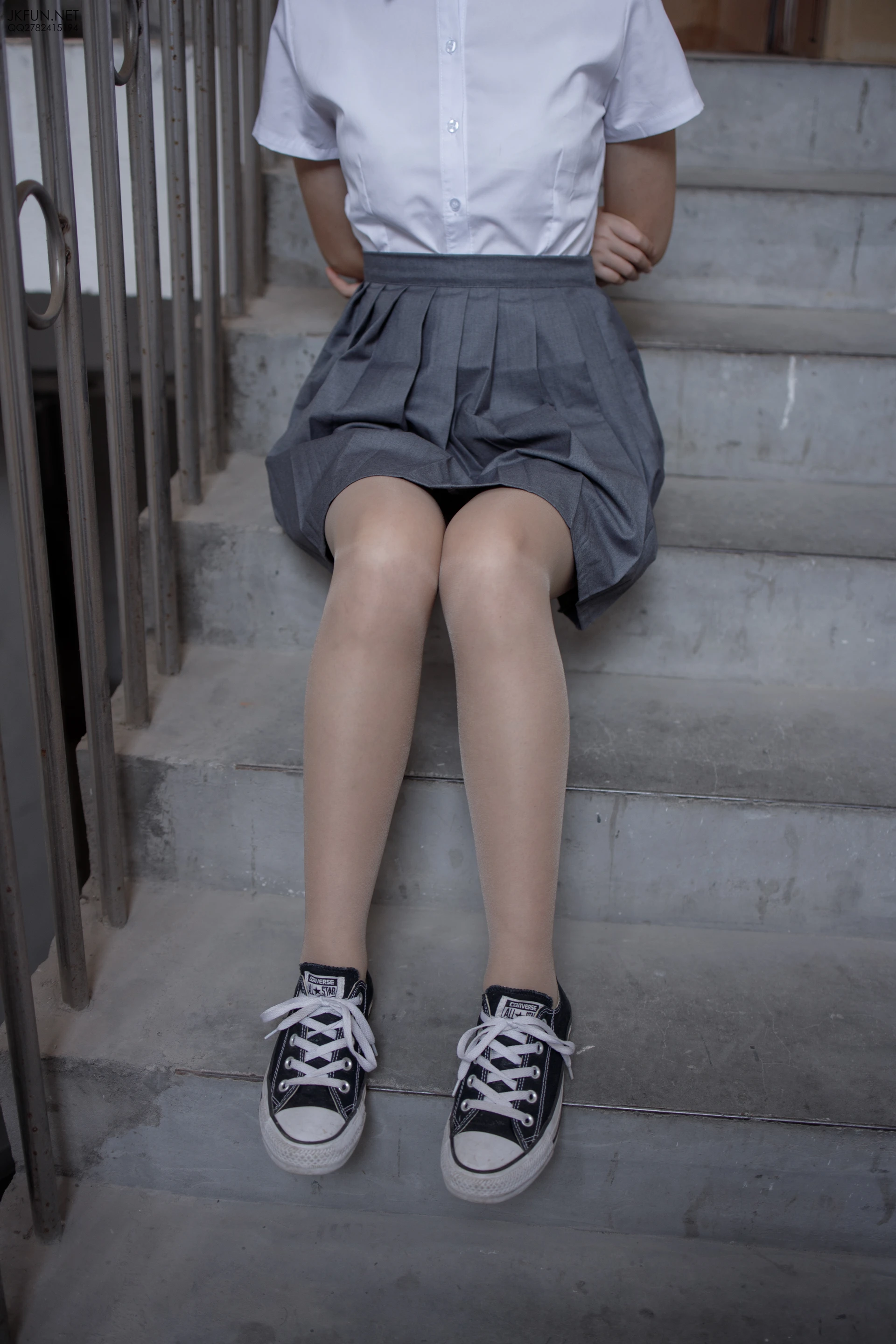 JKFUN-005 [116P1V-2.59G]JKFUN, 制服, 可爱, 学生装, 森萝财团, 白丝, 美腿