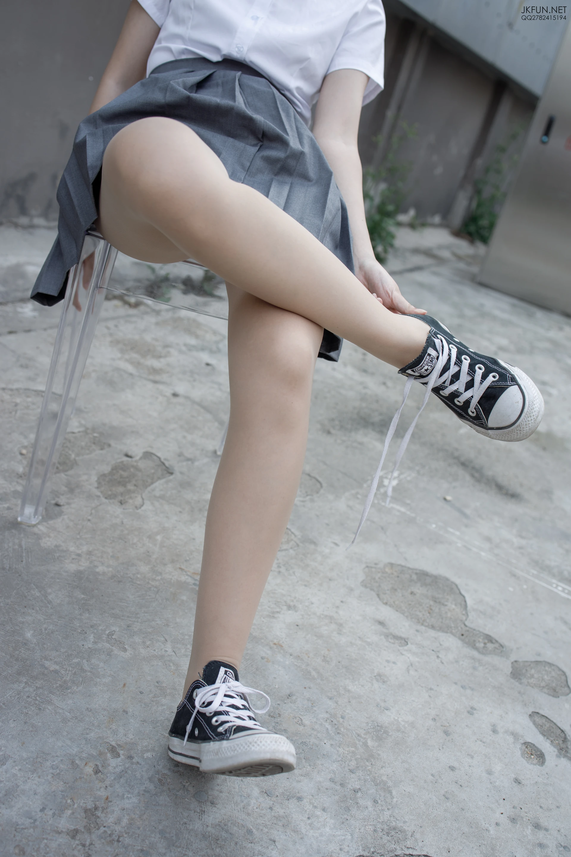 JKFUN-005 [116P1V-2.59G]JKFUN, 制服, 可爱, 学生装, 森萝财团, 白丝, 美腿