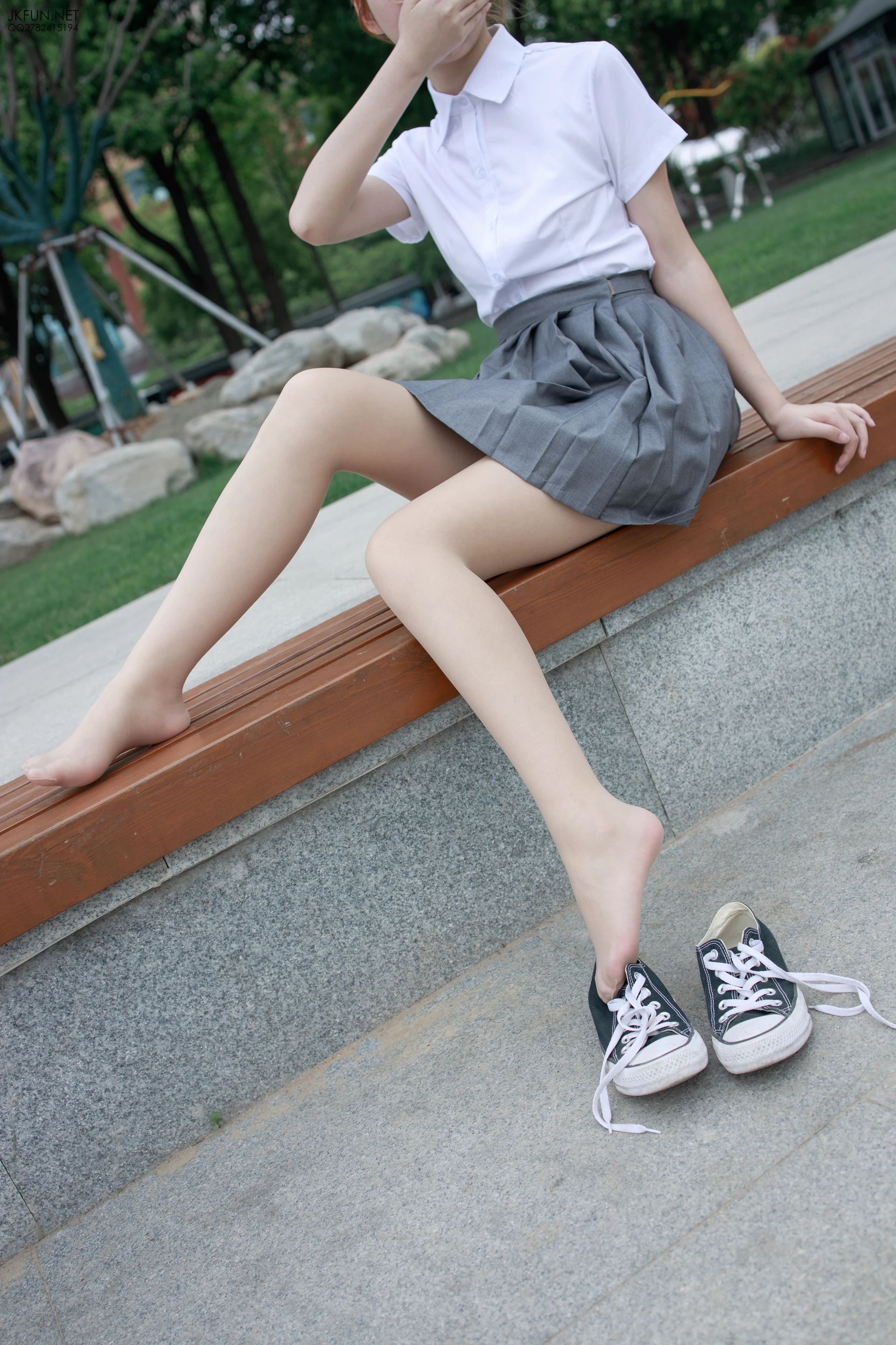 JKFUN-005 [116P1V-2.59G]JKFUN, 制服, 可爱, 学生装, 森萝财团, 白丝, 美腿