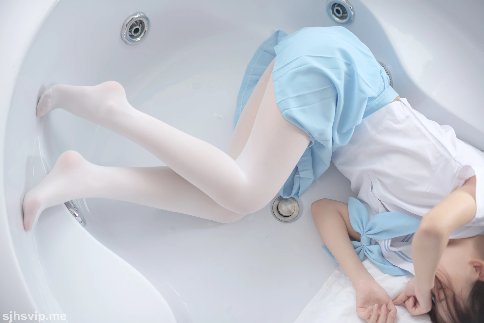 森萝财团 X-032 [129P1V-2.52G]制服, 森萝财团, 水手服, 白丝, 美腿