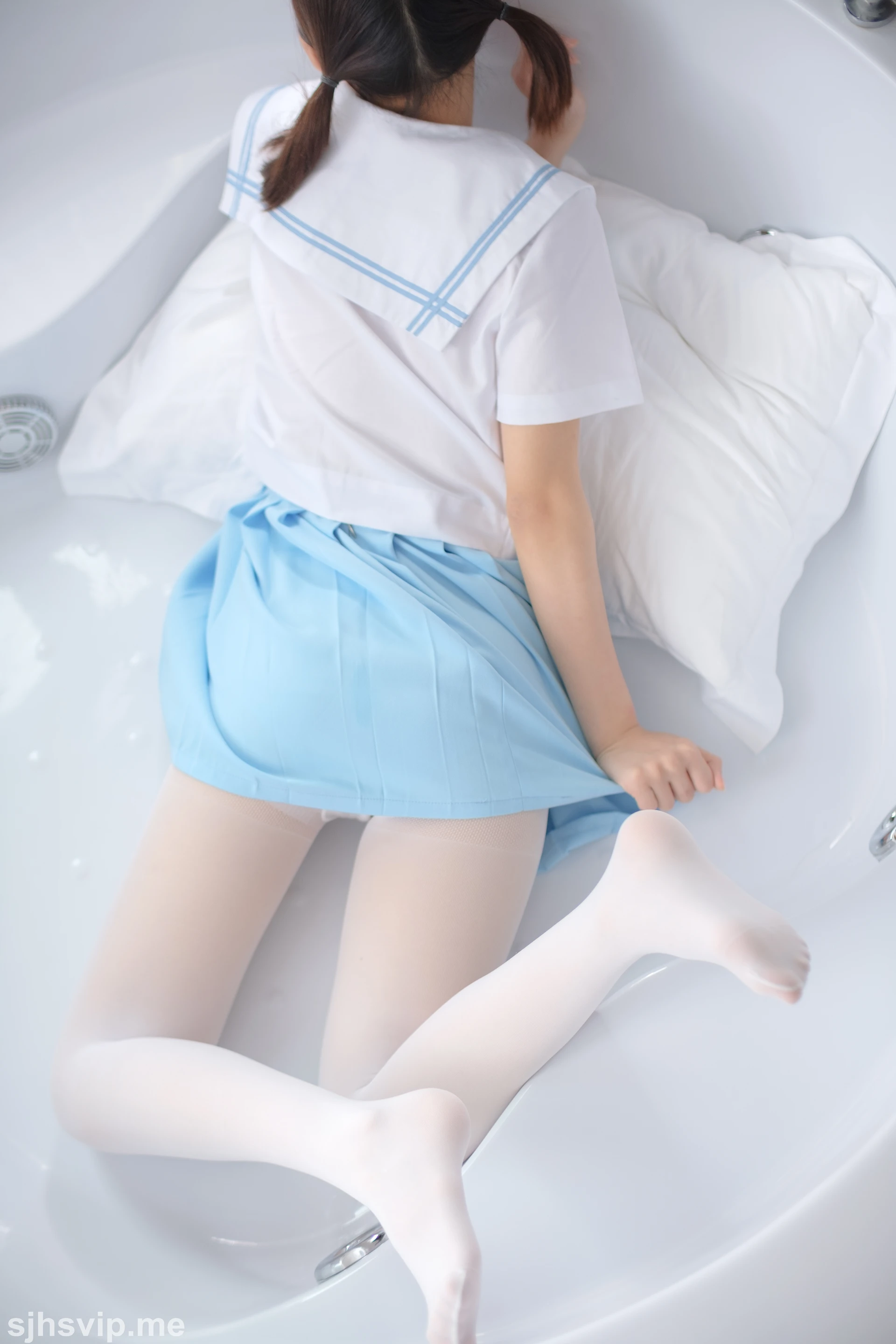 森萝财团 X-032 [129P1V-2.52G]制服, 森萝财团, 水手服, 白丝, 美腿