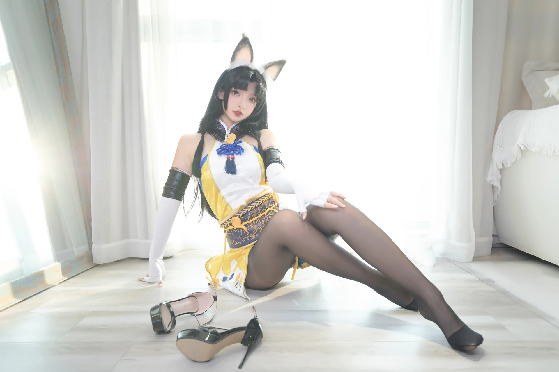 神楽坂真冬 第四季 序号8：《黑丝胡桃》 [75P-165MB]内衣, 旗袍, 神楽坂真冬, 美腿, 美足, 高跟鞋, 黑丝