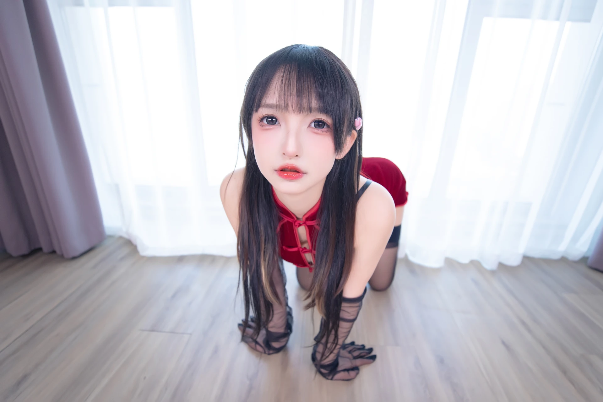 神楽坂真冬 第四季 序号15：《甜蜜皮鞭》 [75P-168MB]内衣, 双马尾, 旗袍, 神楽坂真冬, 美腿, 美足, 黑丝