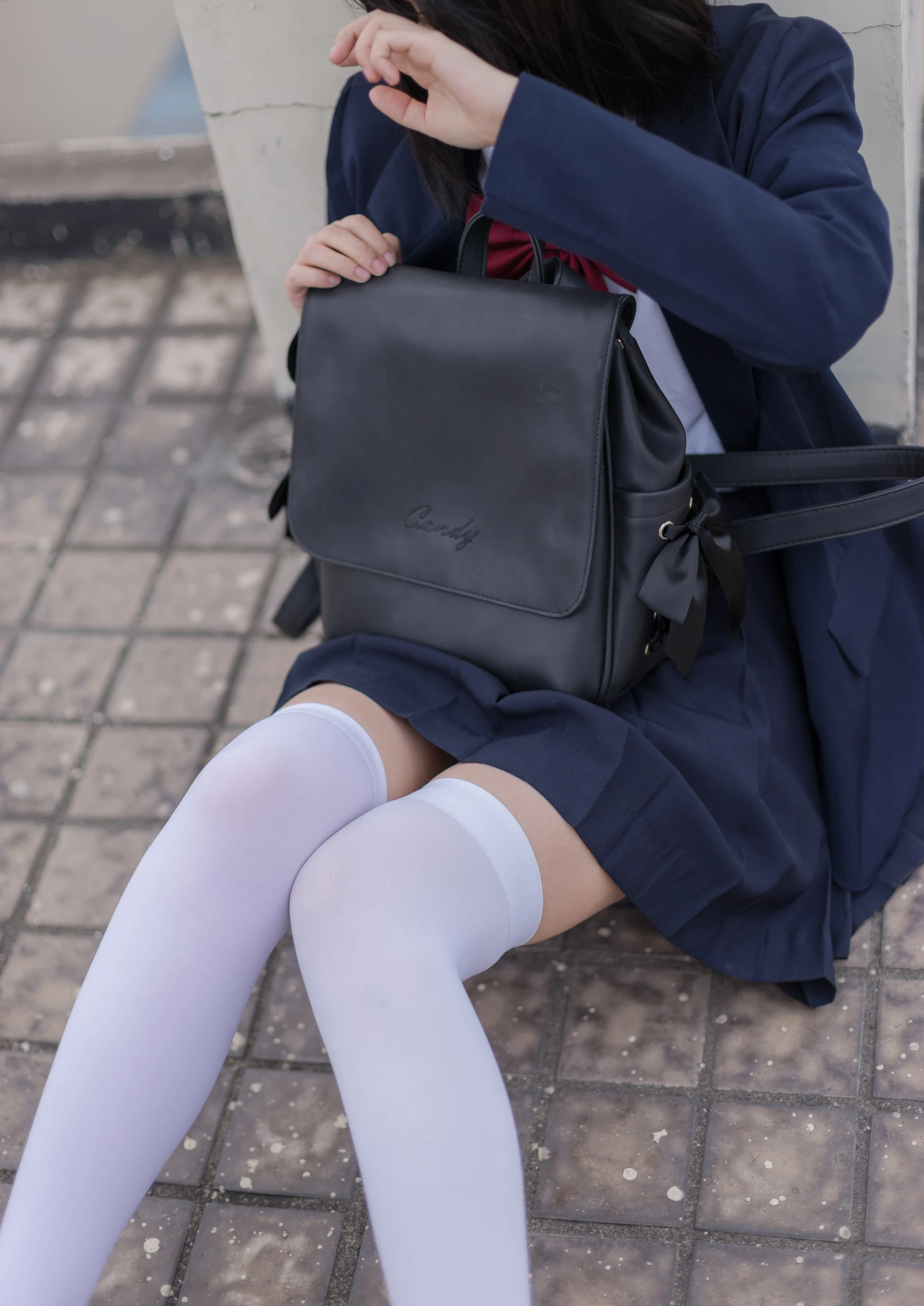 轻兰映画 VOL.004 [48P-447M]可爱, 学生装, 白丝, 美腿, 轻兰映画