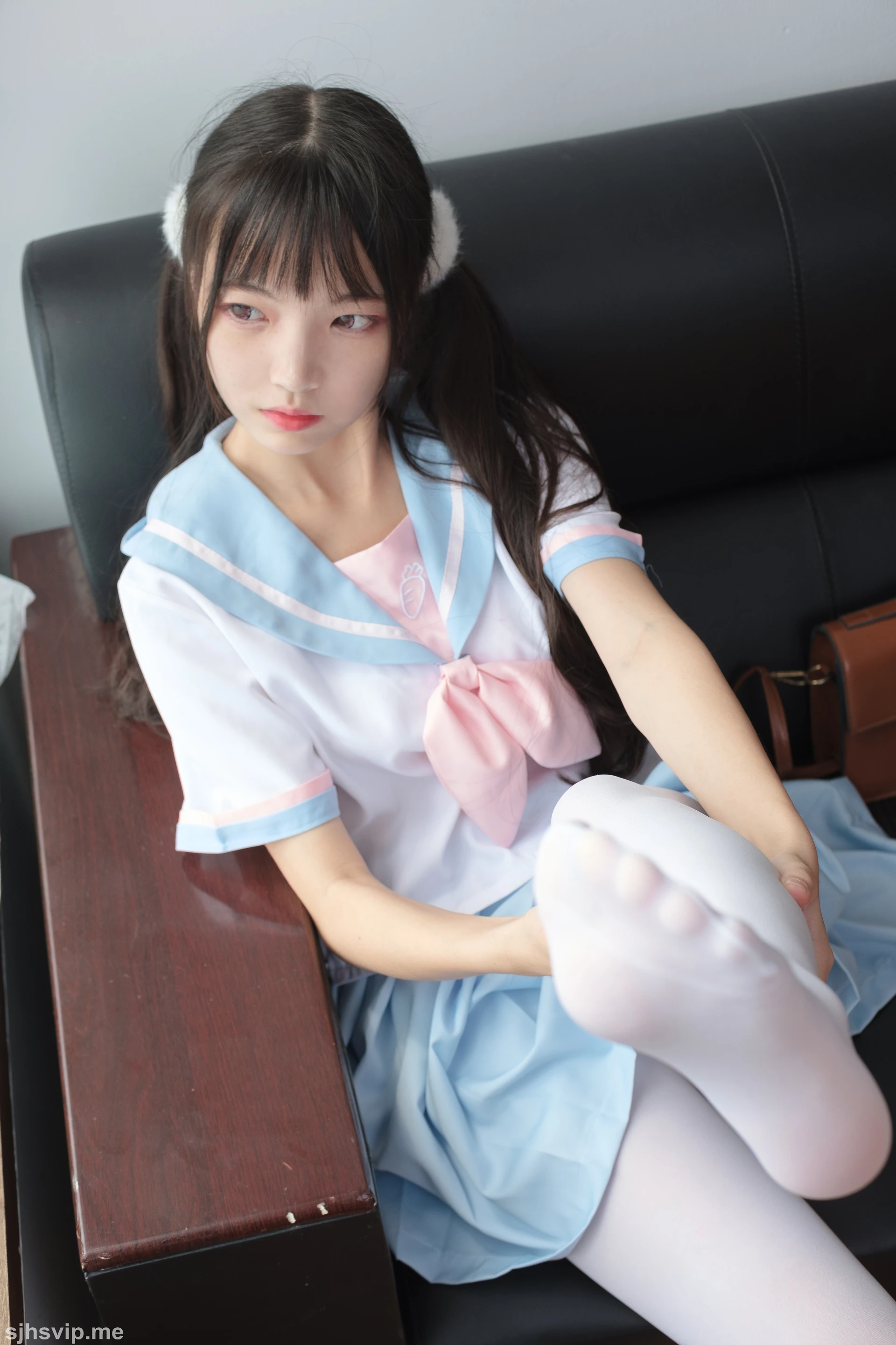 森萝财团 X-037 [75P1V-2.36G]可爱, 森萝财团, 水手服, 白丝