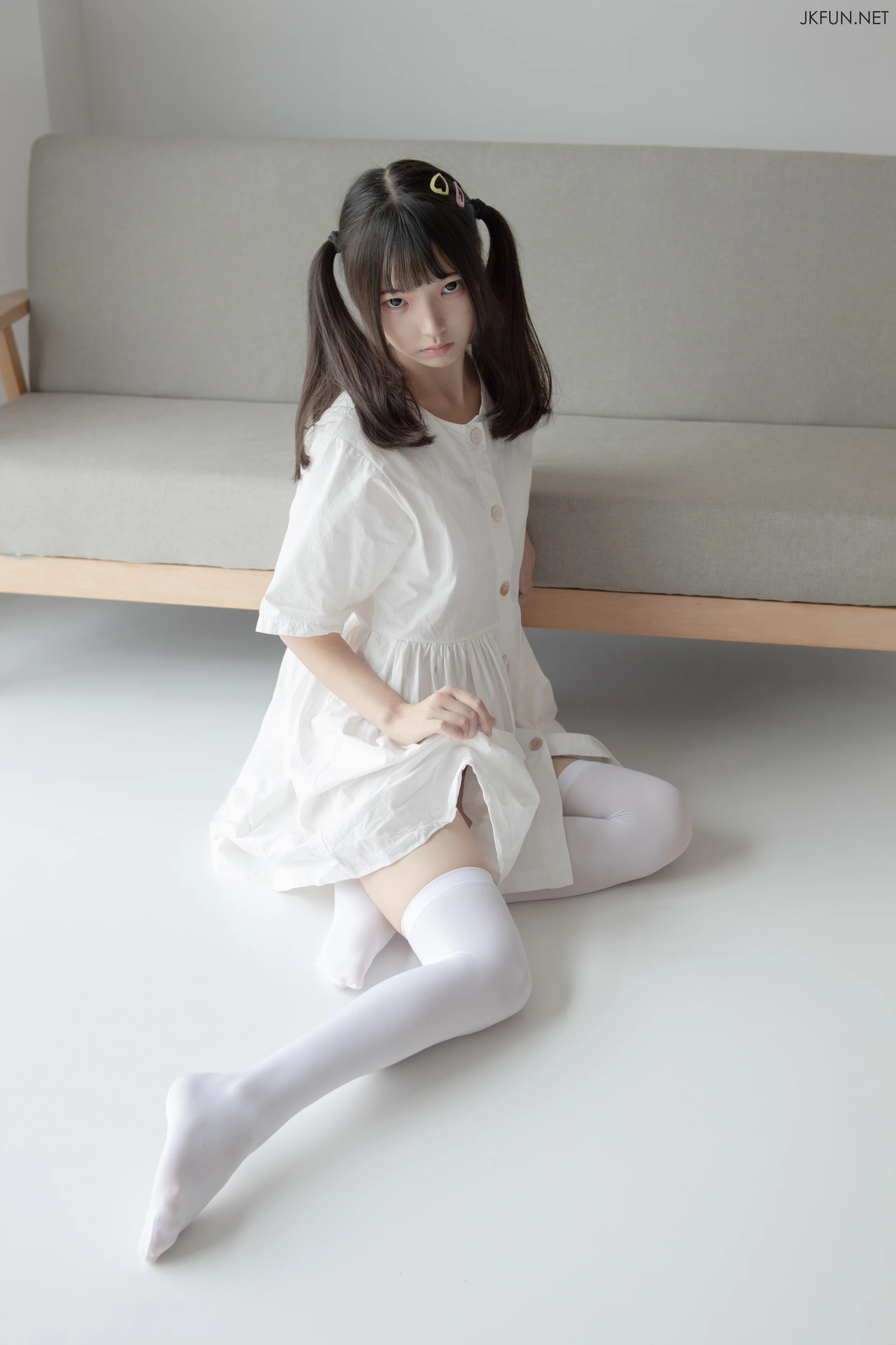 JKFUN-014 [91P1V-2.07G]JKFUN, 可爱, 森萝财团, 白丝, 美腿