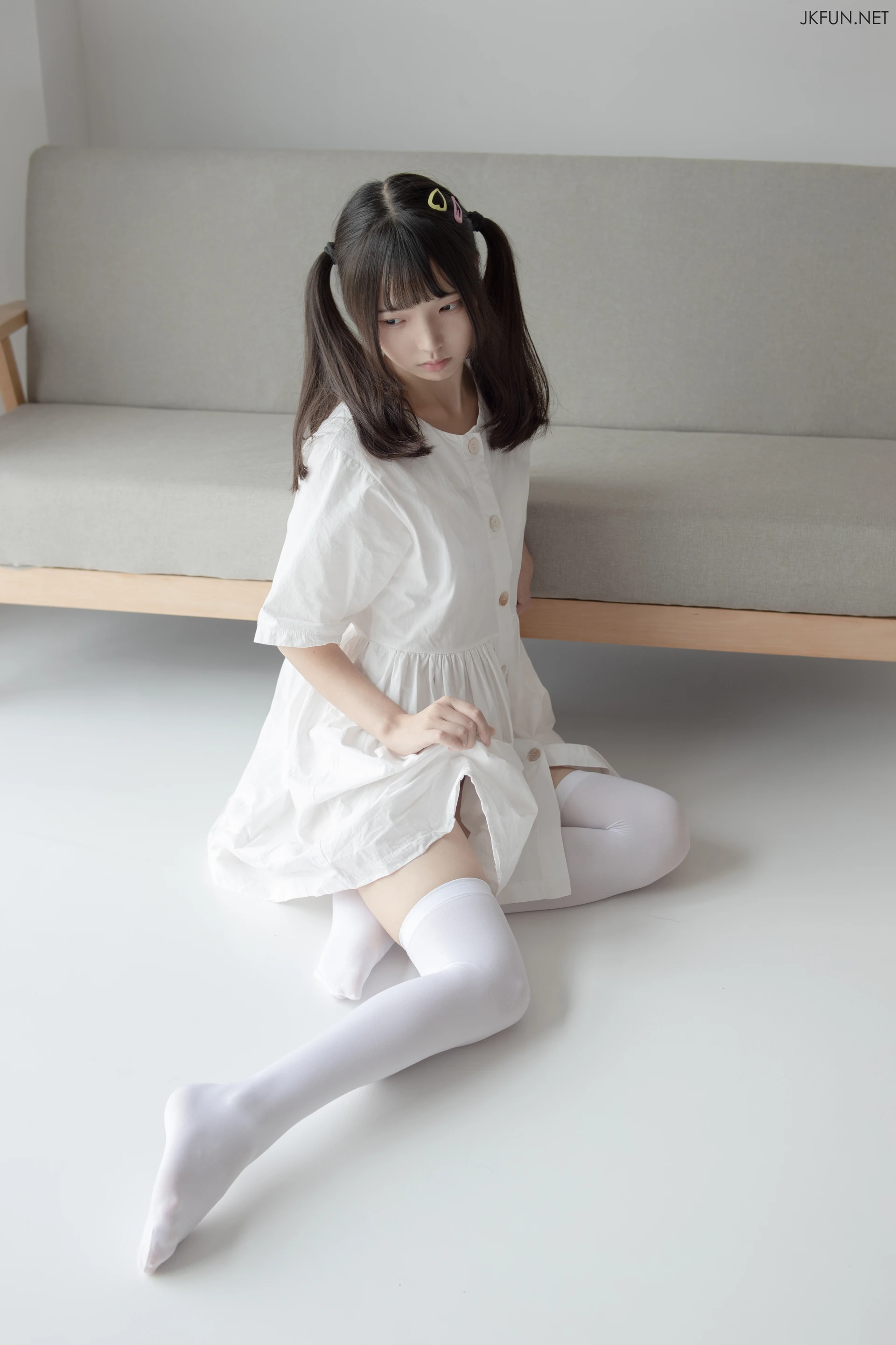 JKFUN-014 [91P1V-2.07G]JKFUN, 可爱, 森萝财团, 白丝, 美腿