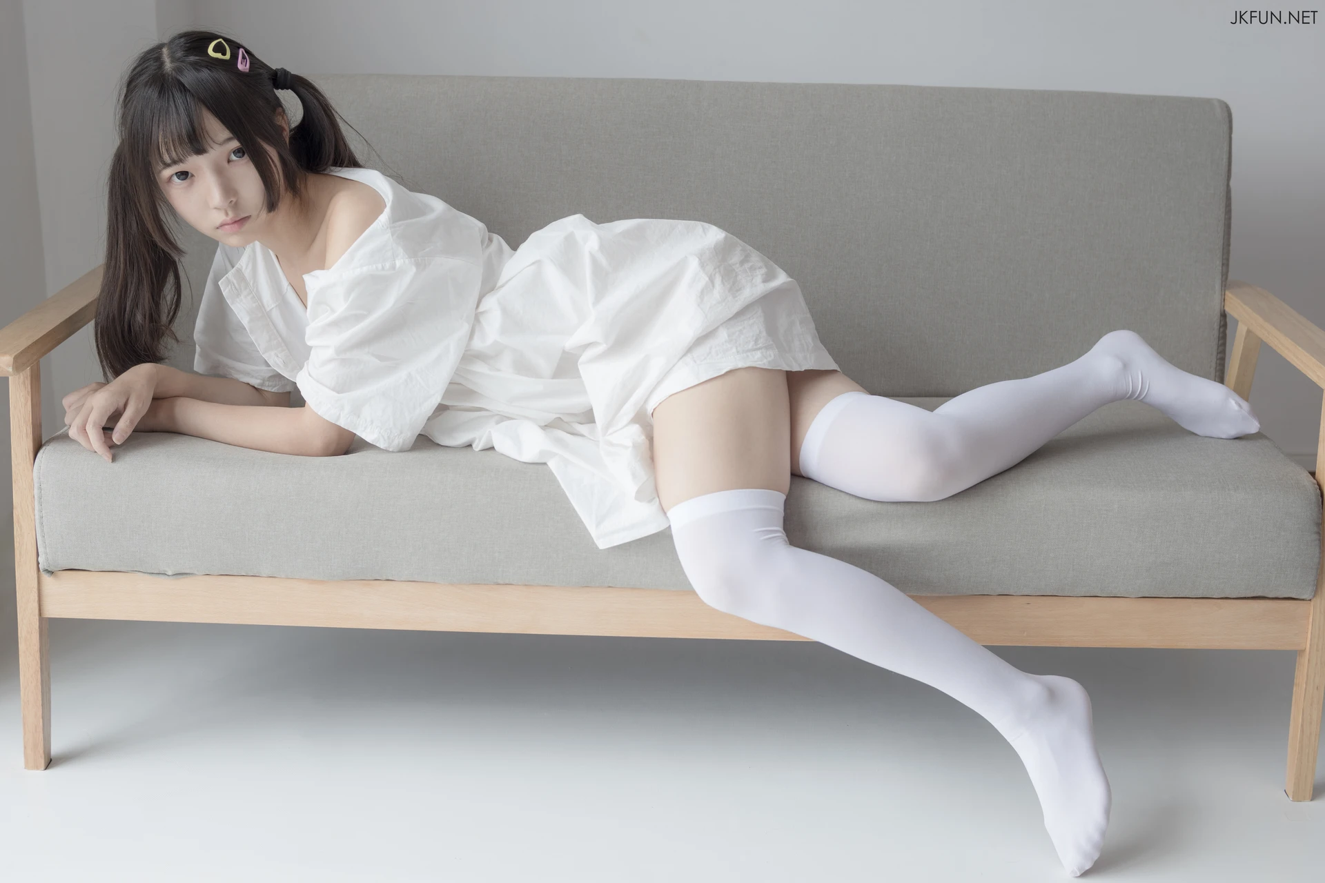 JKFUN-014 [91P1V-2.07G]JKFUN, 可爱, 森萝财团, 白丝, 美腿