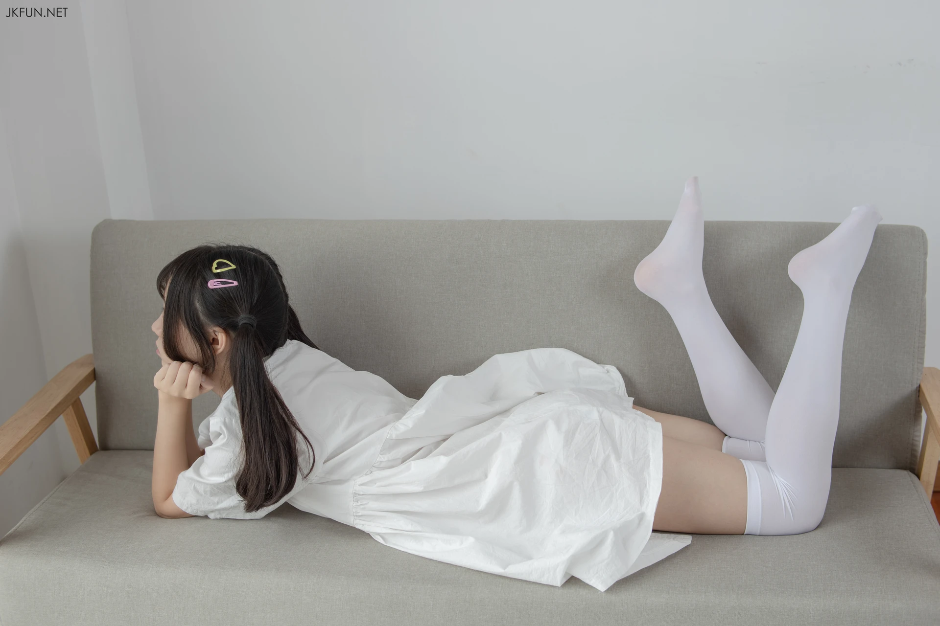 JKFUN-014 [91P1V-2.07G]JKFUN, 可爱, 森萝财团, 白丝, 美腿