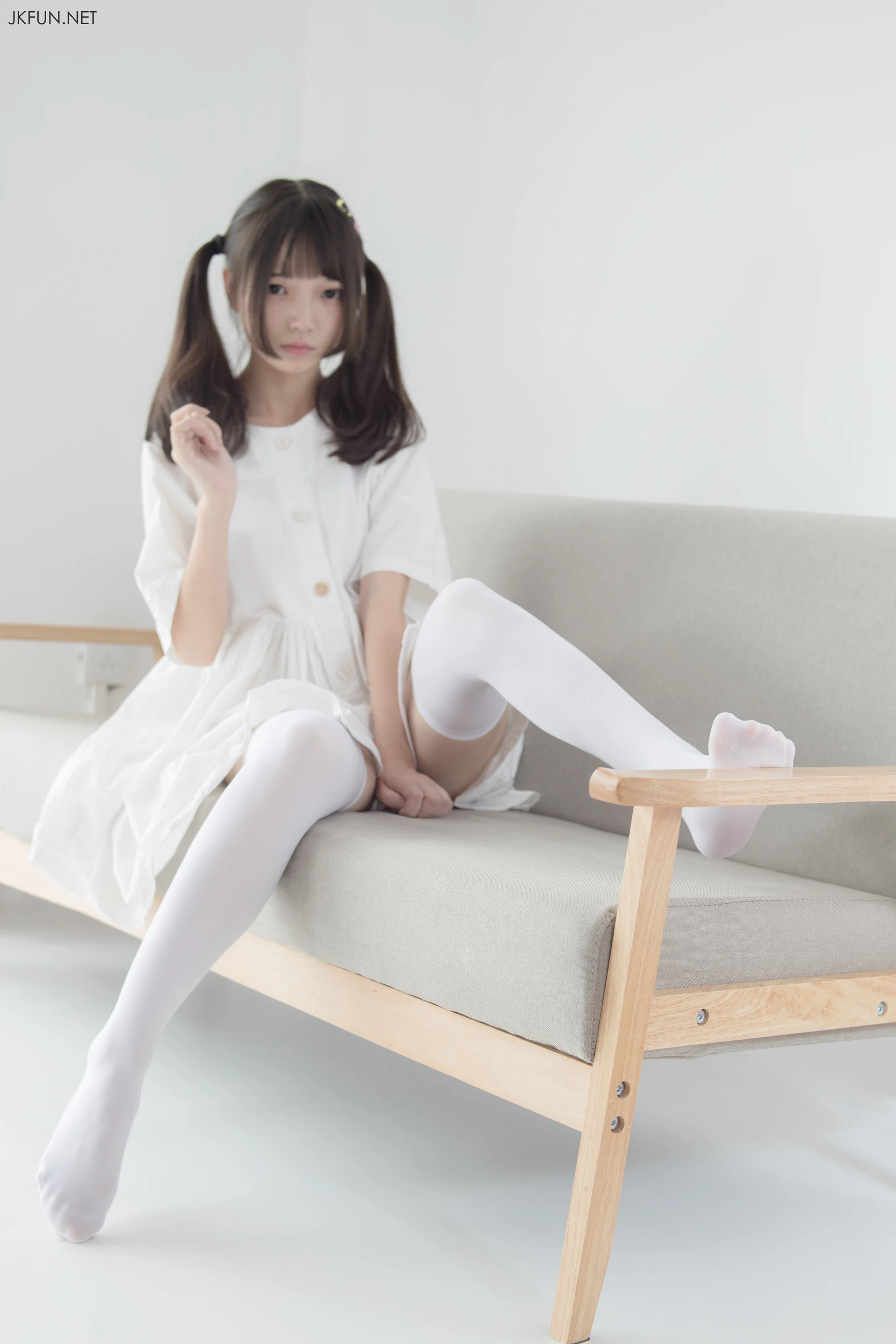 JKFUN-014 [91P1V-2.07G]JKFUN, 可爱, 森萝财团, 白丝, 美腿