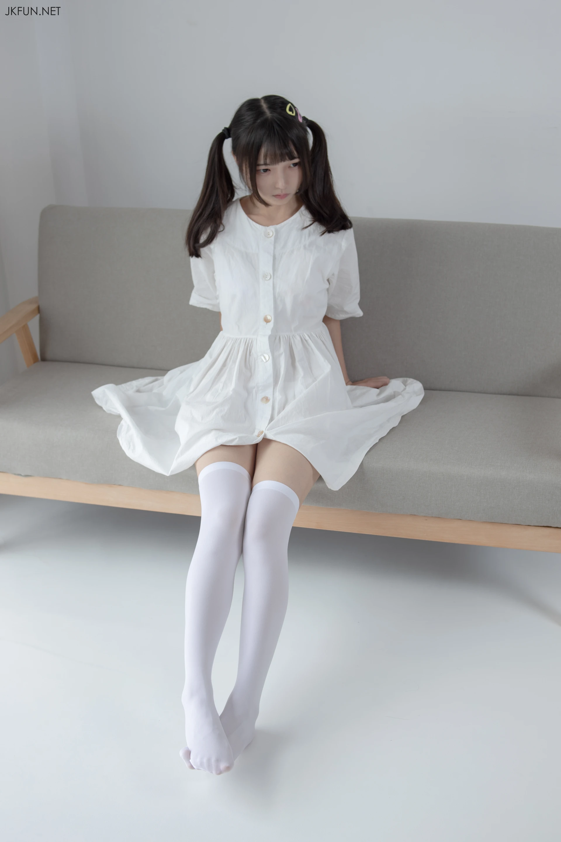 JKFUN-014 [91P1V-2.07G]JKFUN, 可爱, 森萝财团, 白丝, 美腿
