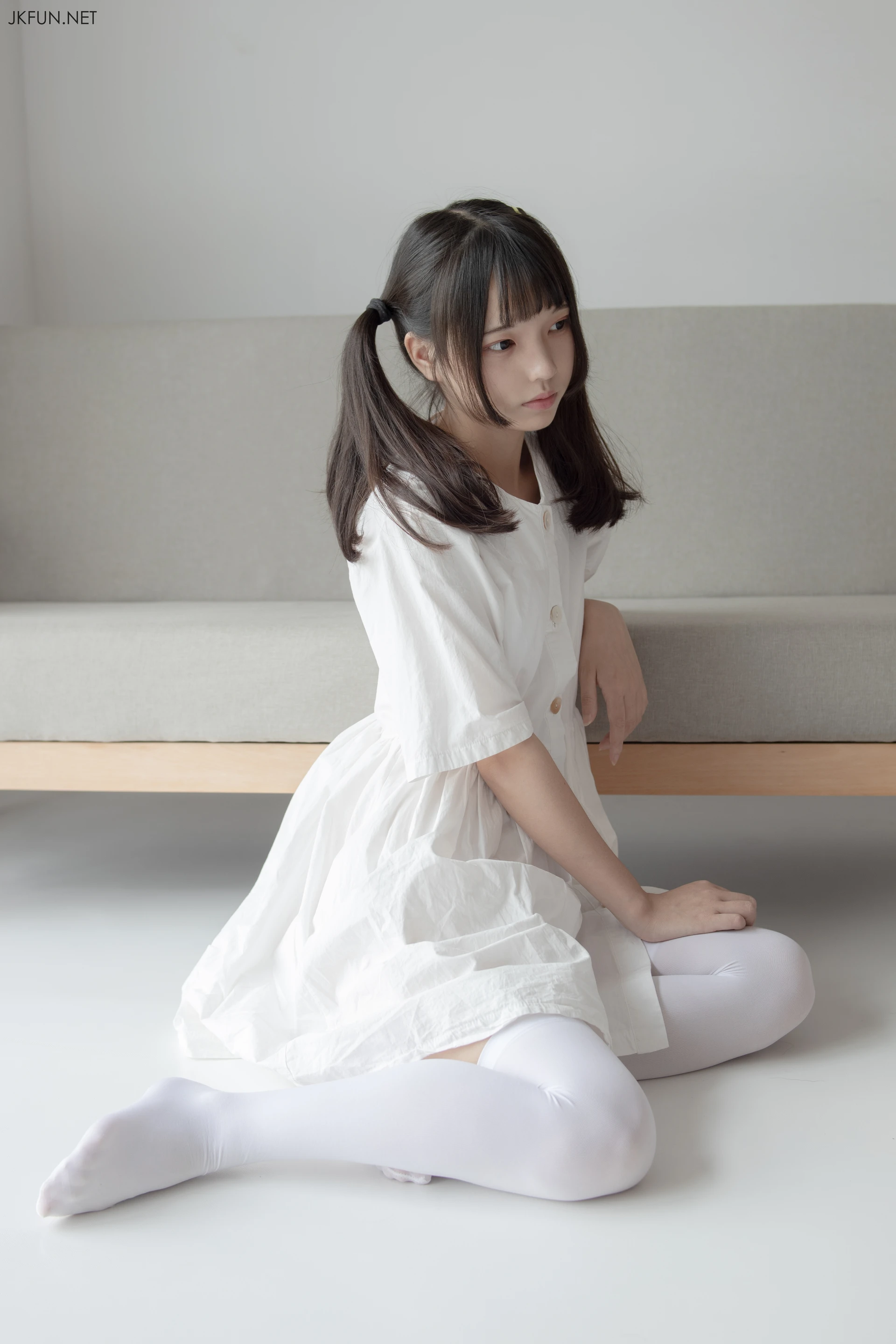 JKFUN-014 [91P1V-2.07G]JKFUN, 可爱, 森萝财团, 白丝, 美腿