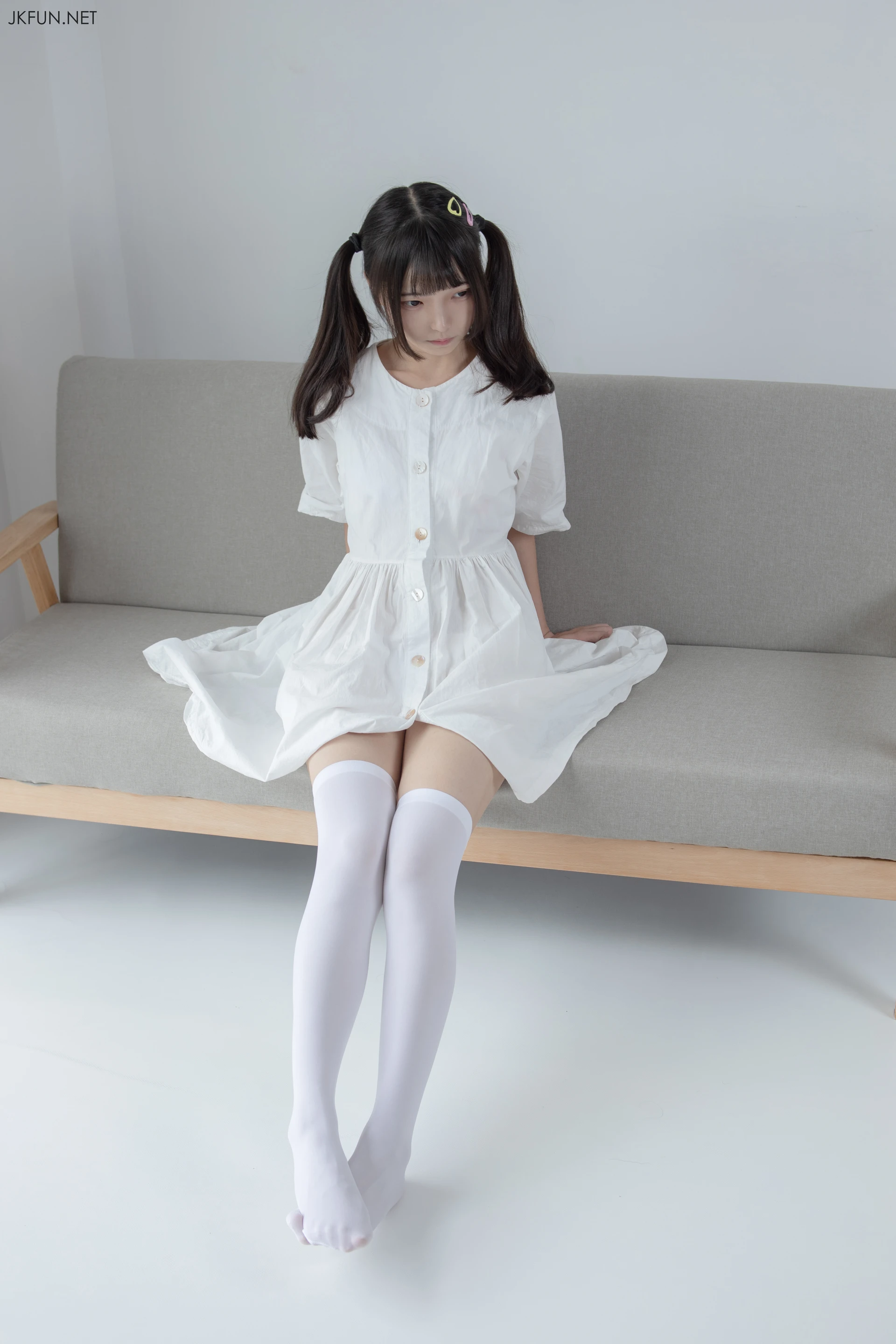 JKFUN-014 [91P1V-2.07G]JKFUN, 可爱, 森萝财团, 白丝, 美腿