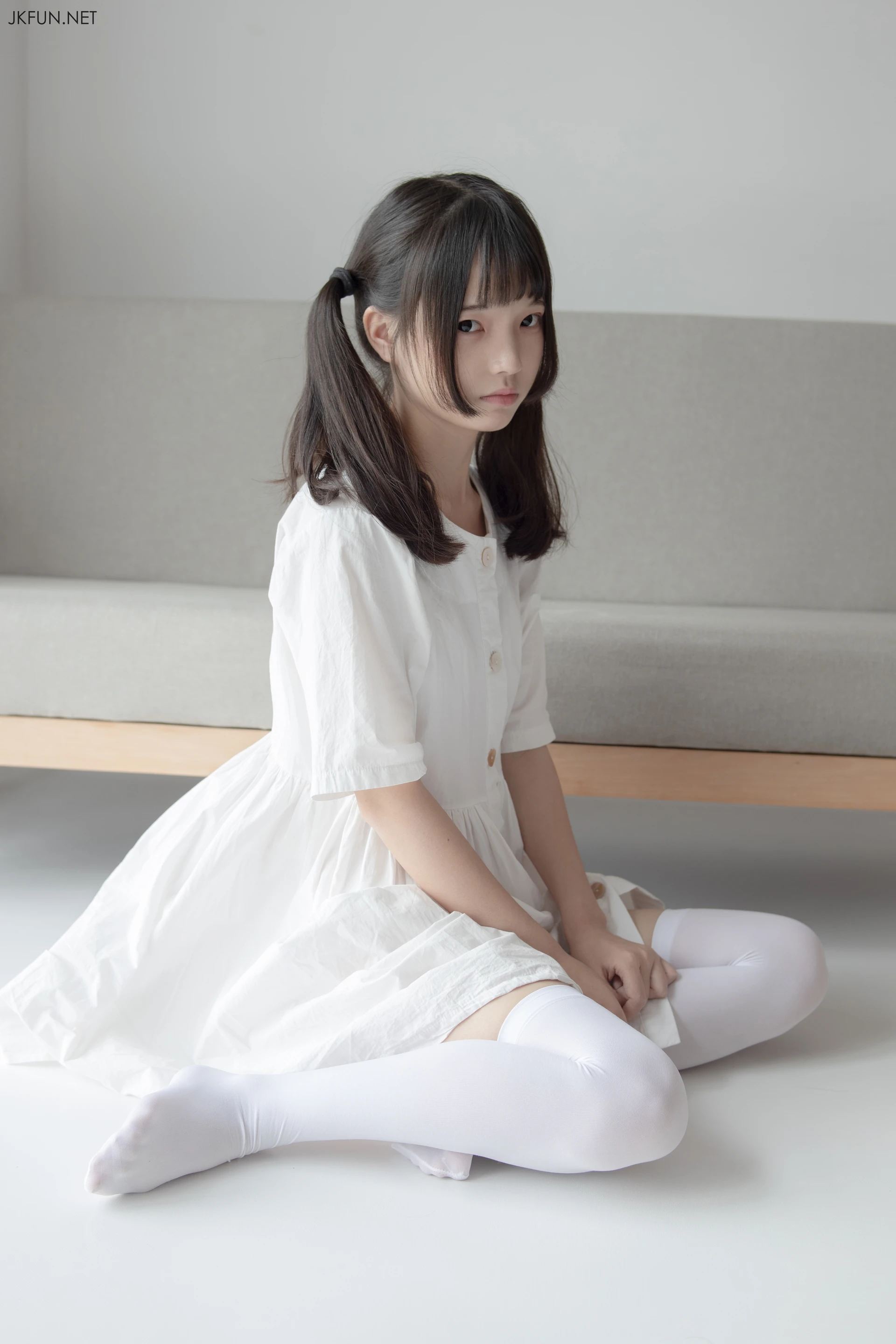 JKFUN-014 [91P1V-2.07G]JKFUN, 可爱, 森萝财团, 白丝, 美腿