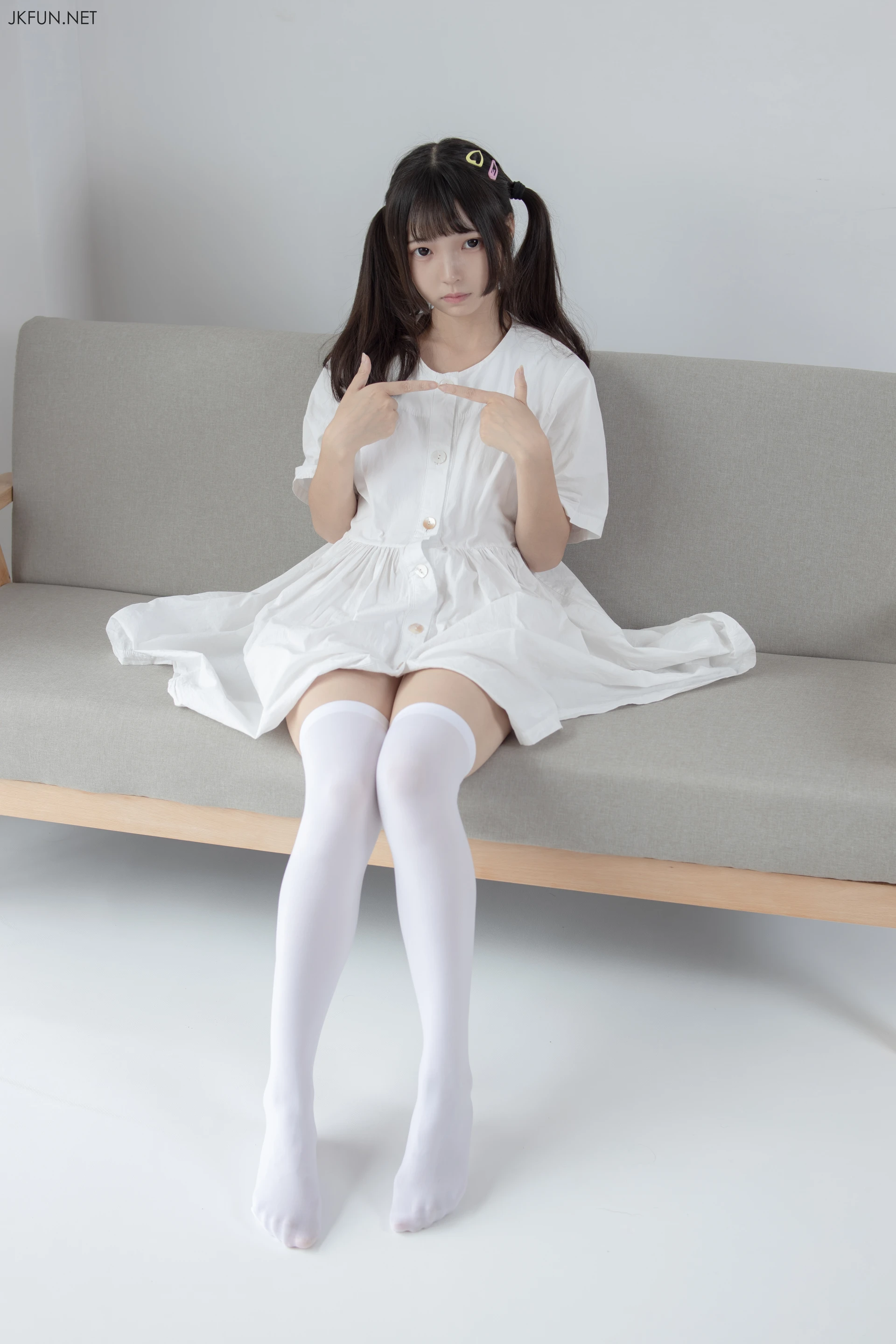 JKFUN-014 [91P1V-2.07G]JKFUN, 可爱, 森萝财团, 白丝, 美腿