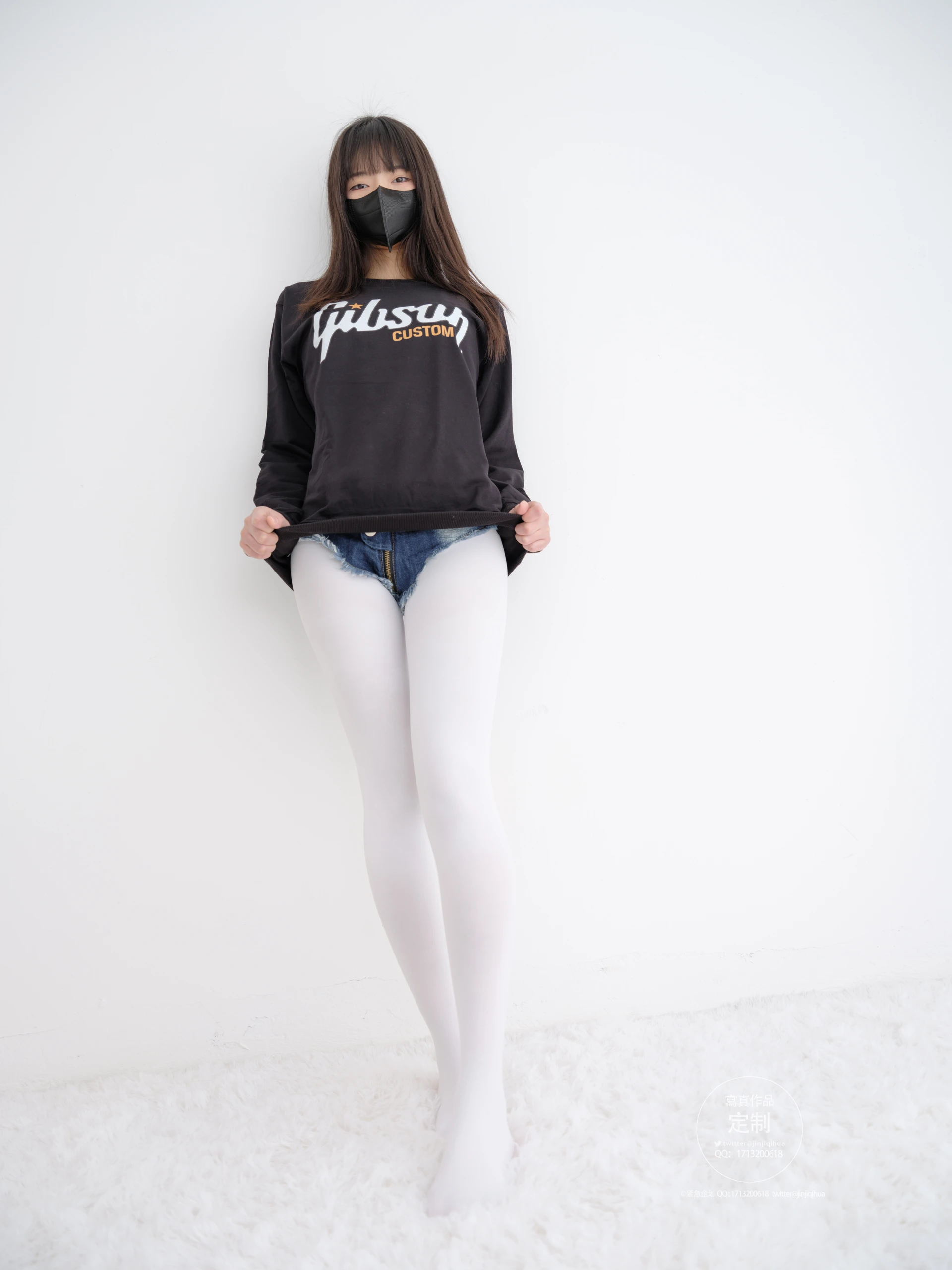 紧急企划 EX.001 [79P1V-2.79GB] 见希w 白丝牛仔裤牛仔裤, 白丝, 紧急企划, 美腿, 美足, 见希w