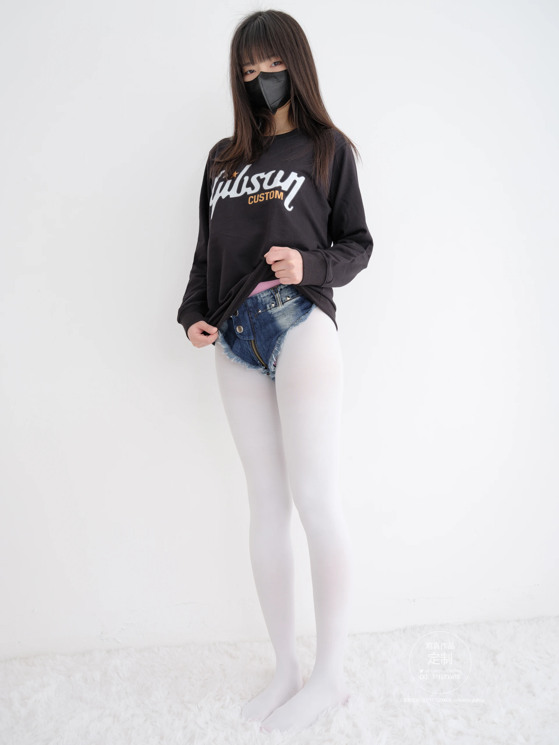 紧急企划 EX.001 [79P1V-2.79GB] 见希w 白丝牛仔裤牛仔裤, 白丝, 紧急企划, 美腿, 美足, 见希w