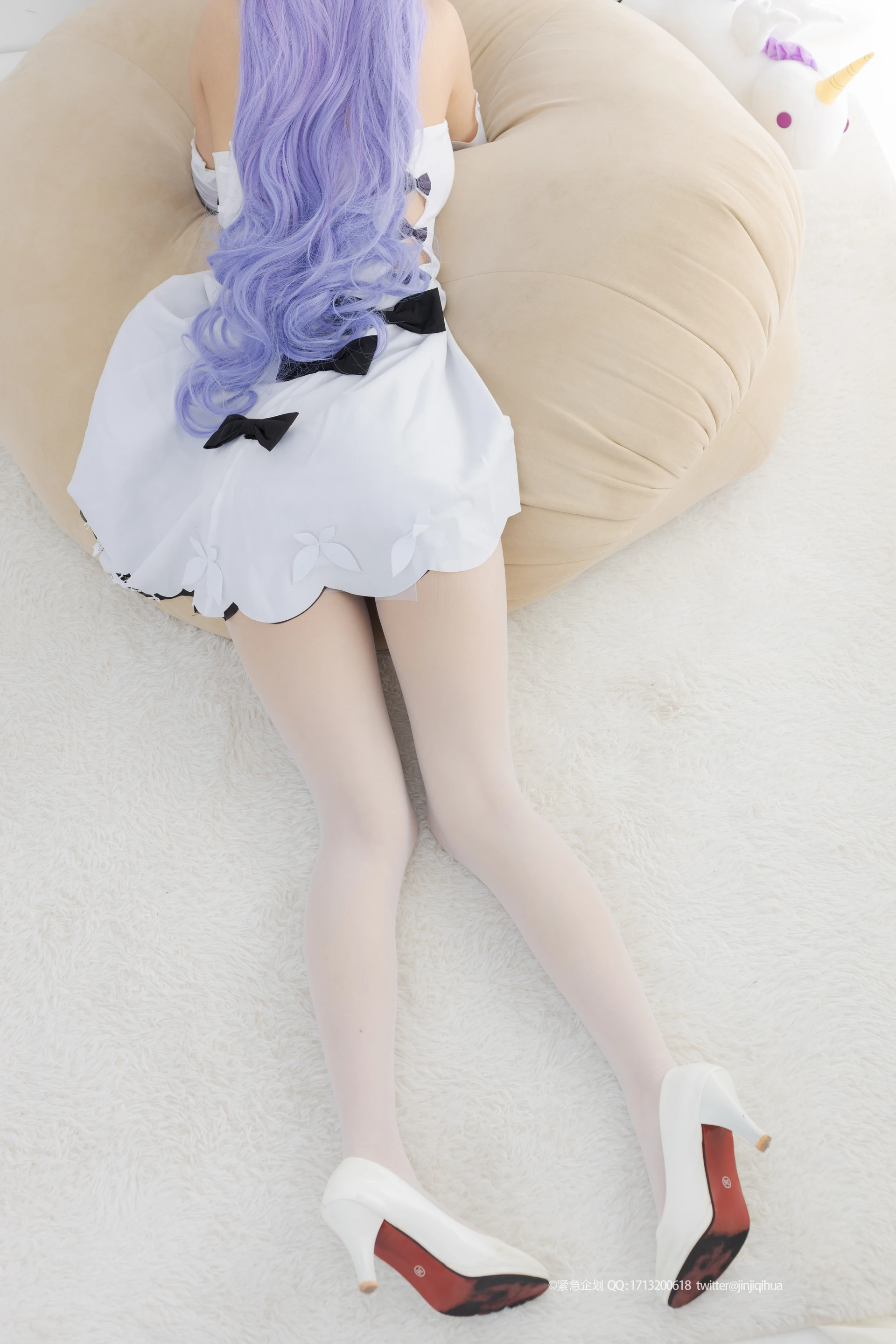 紧急企划 VOL.009 [88P1V-1.38G] 一只喵喵梓COS, 一只喵喵梓, 独角兽, 白丝, 紧急企划, 美腿, 美足