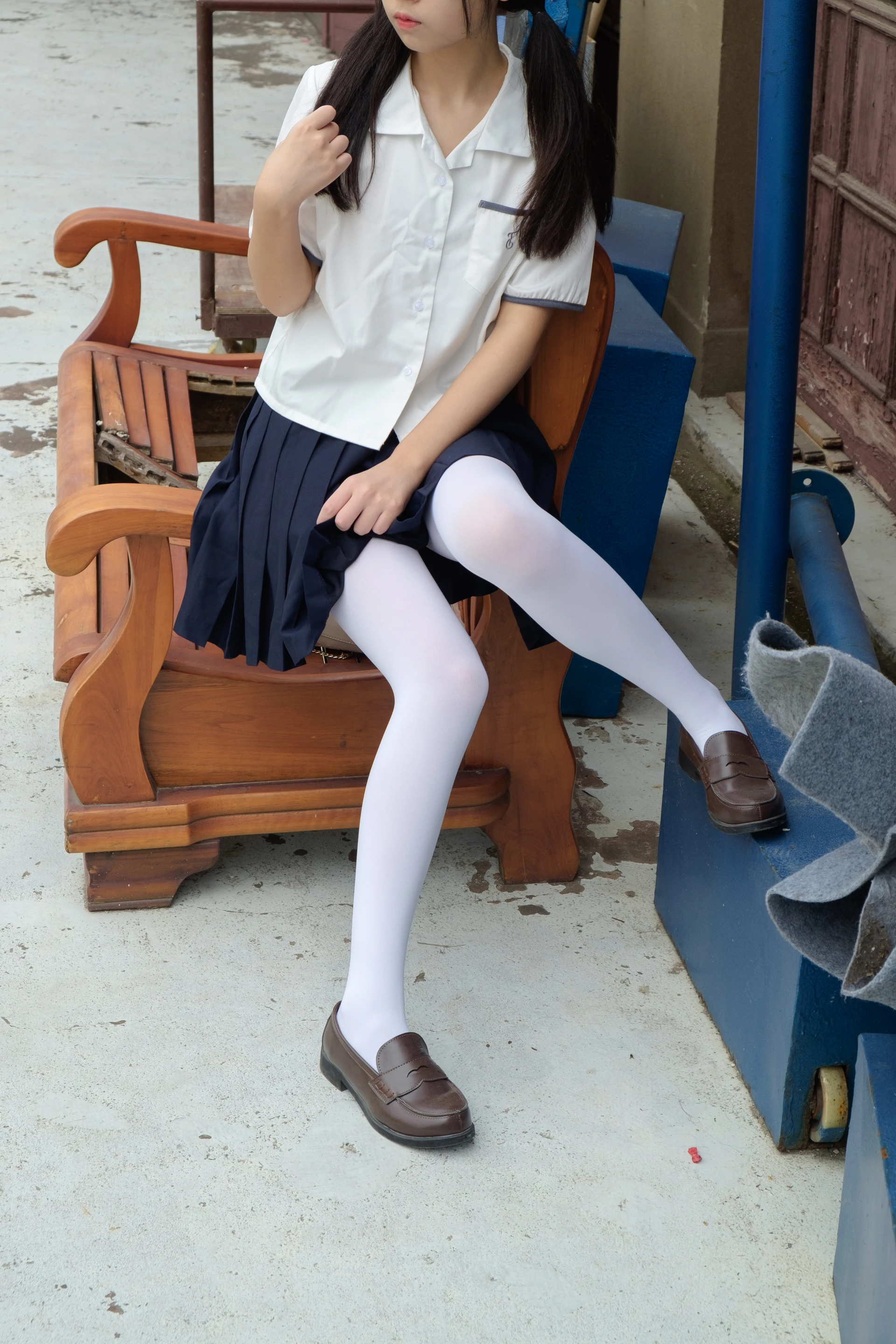 森萝财团 R15-034 [102P-694M]学生装, 森萝财团, 白丝, 美腿