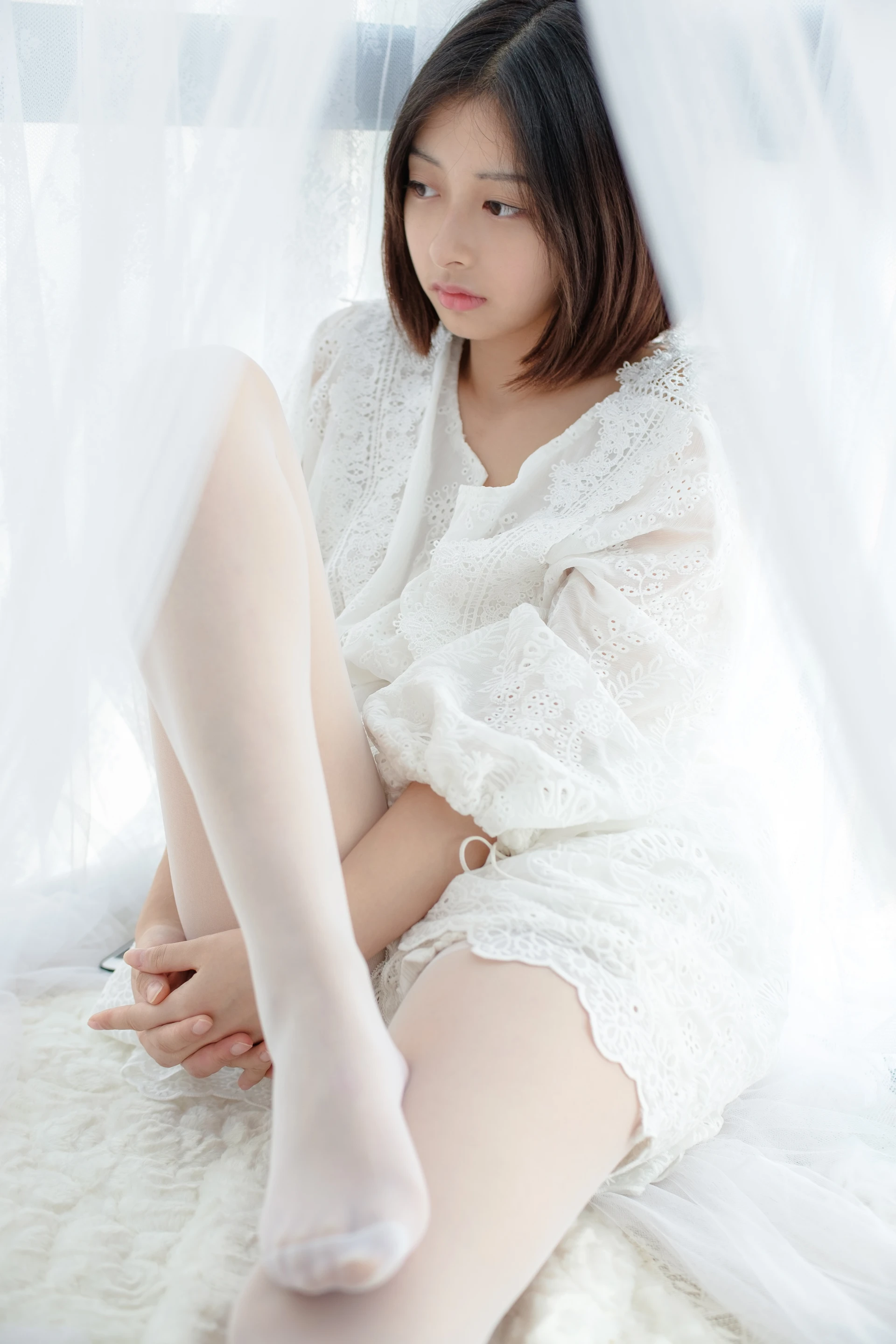 森萝财团 SSR-003 [161P-814M]森萝财团, 白丝, 蕾丝
