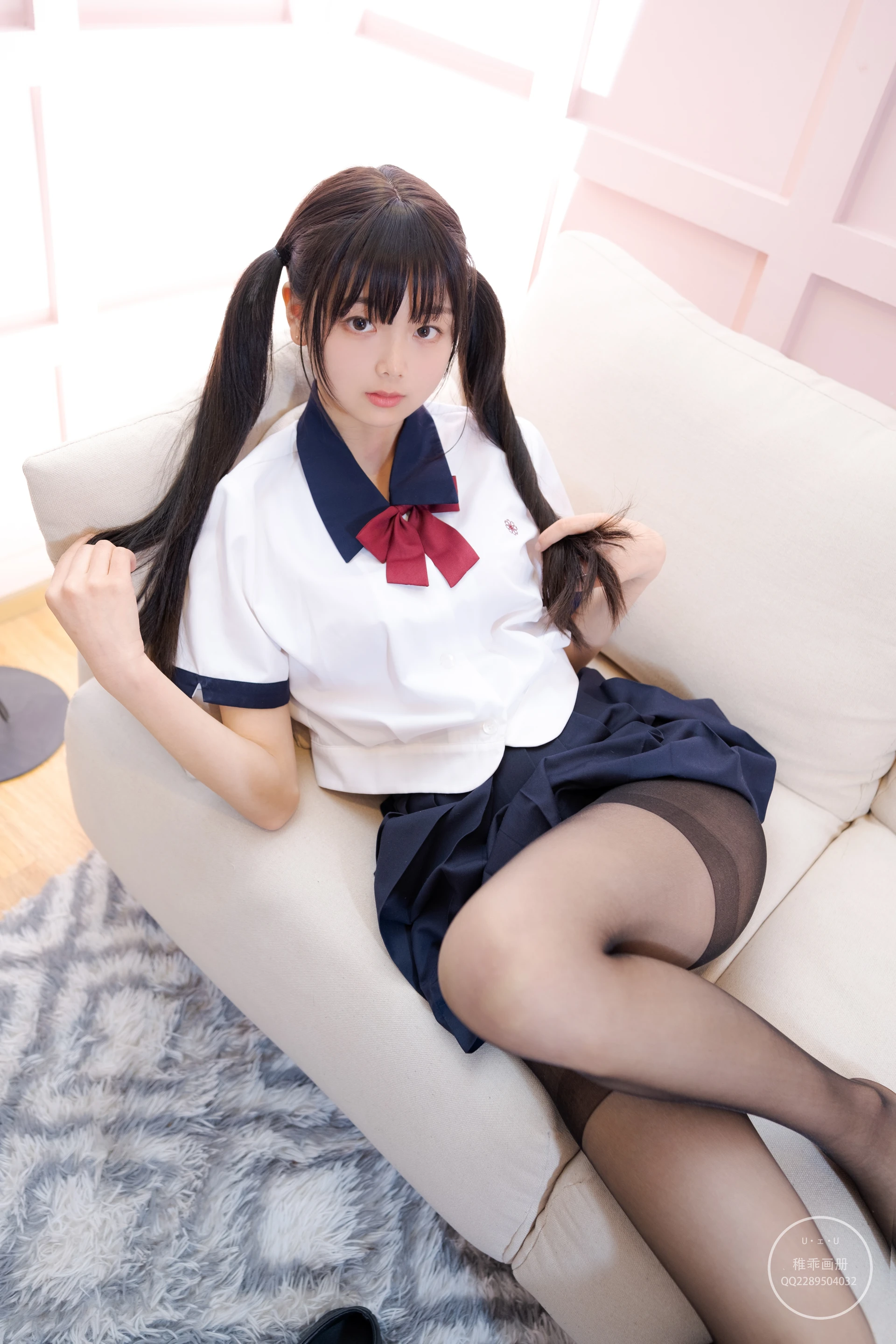 稚乖画册 赤西夜夜《露颜》双马尾黑丝JK制服 [86P1V-1.74GB]JK制服, 双马尾, 稚乖画册, 美腿, 美足, 赤西夜夜, 黑丝