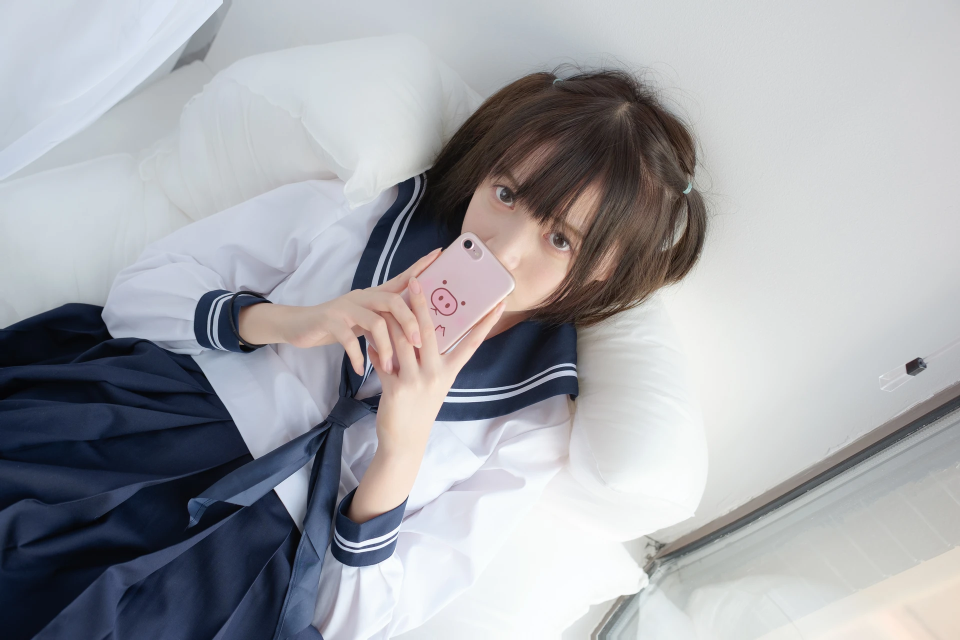 森萝财团 SSR-002 [75P-442M]Aika, 校服, 森萝财团, 白丝