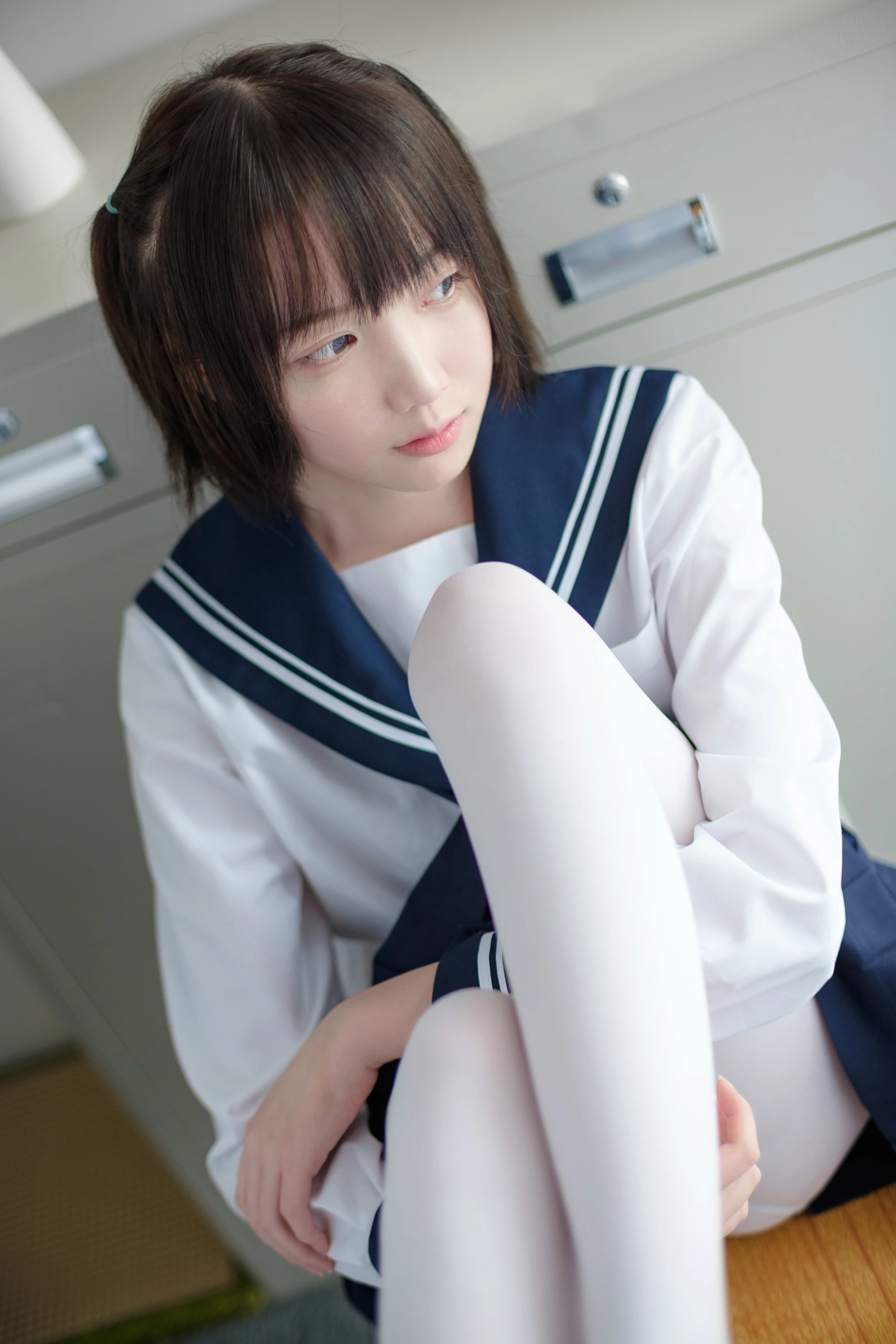 森萝财团 SSR-002 [75P-442M]Aika, 校服, 森萝财团, 白丝
