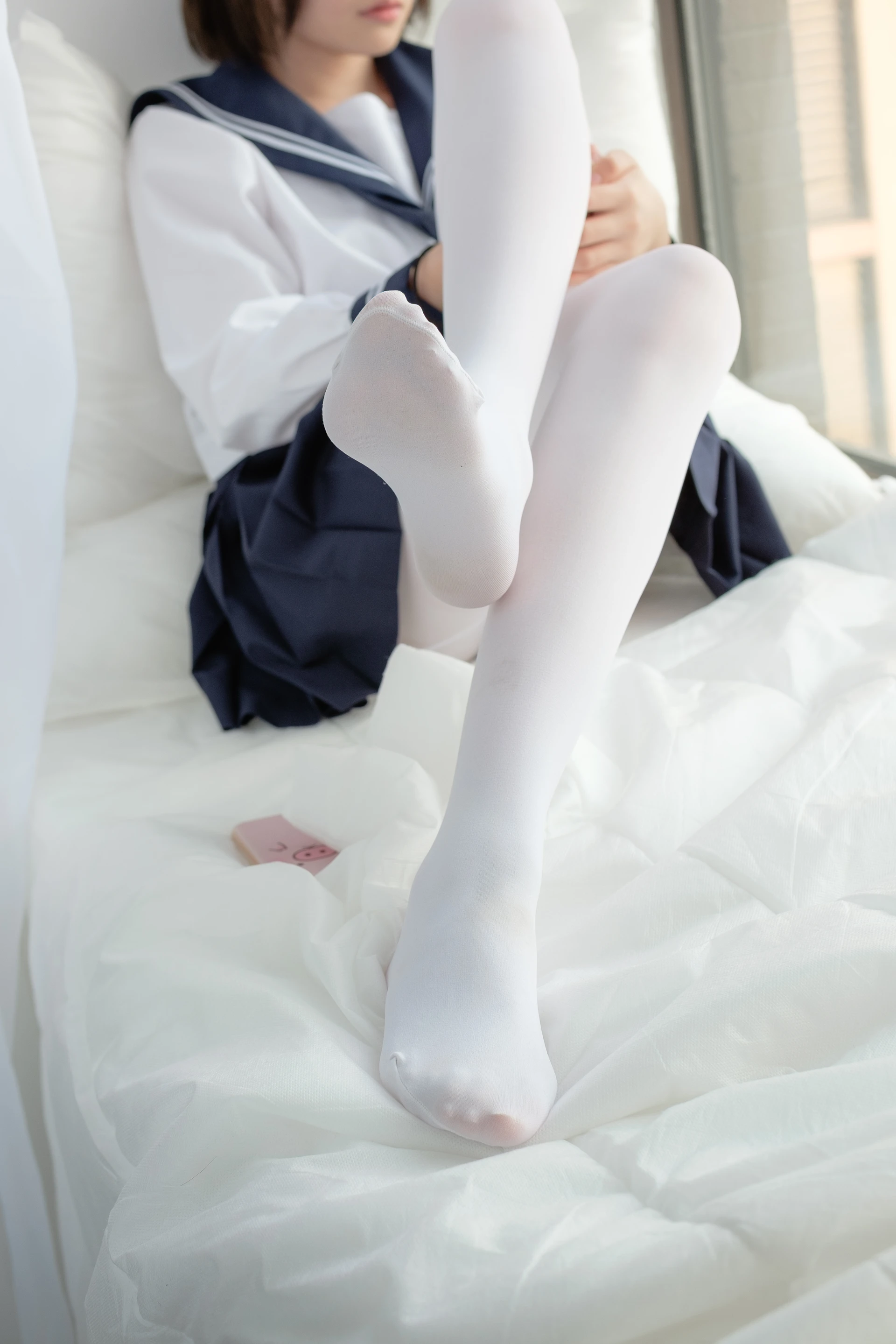 森萝财团 SSR-002 [75P-442M]Aika, 校服, 森萝财团, 白丝