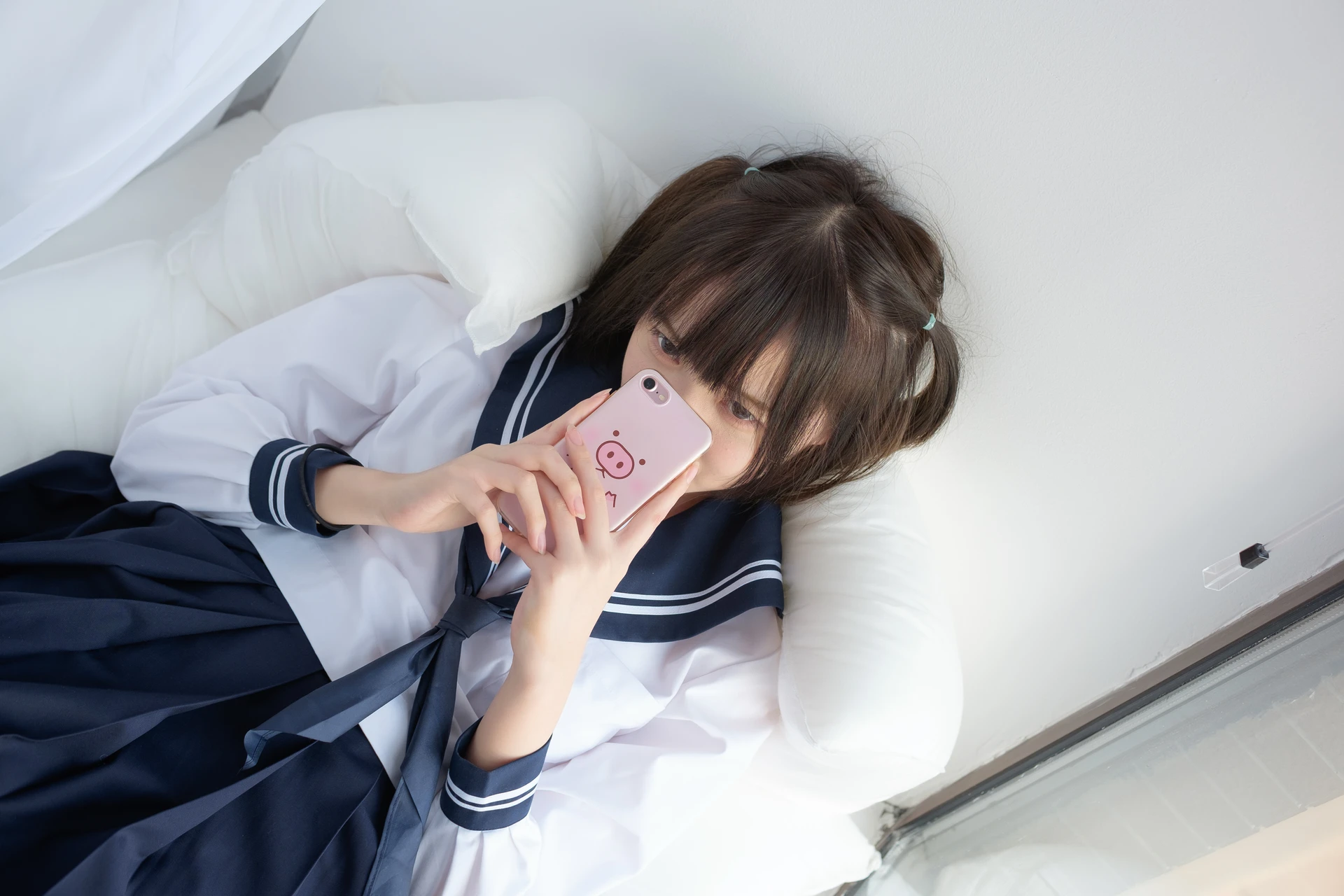 森萝财团 SSR-002 [75P-442M]Aika, 校服, 森萝财团, 白丝
