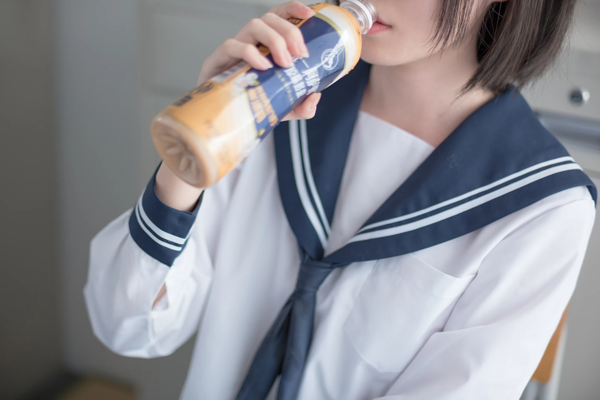 森萝财团 SSR-002 [75P-442M]Aika, 校服, 森萝财团, 白丝