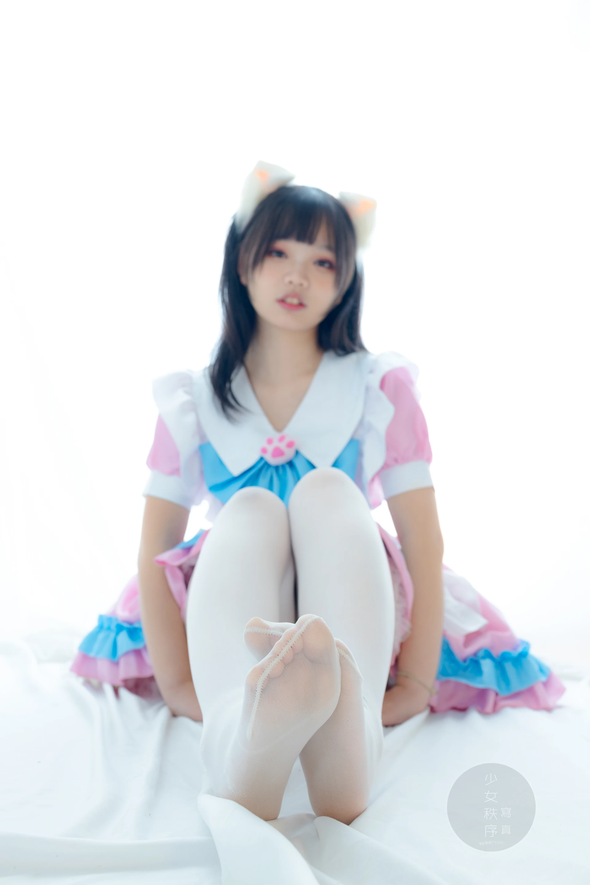 少女秩序 GR02L 乐栀 白丝双马尾猫耳女仆 [42P-248MB]乐栀, 双马尾, 女仆, 少女秩序, 猫耳, 白丝, 美腿, 美足