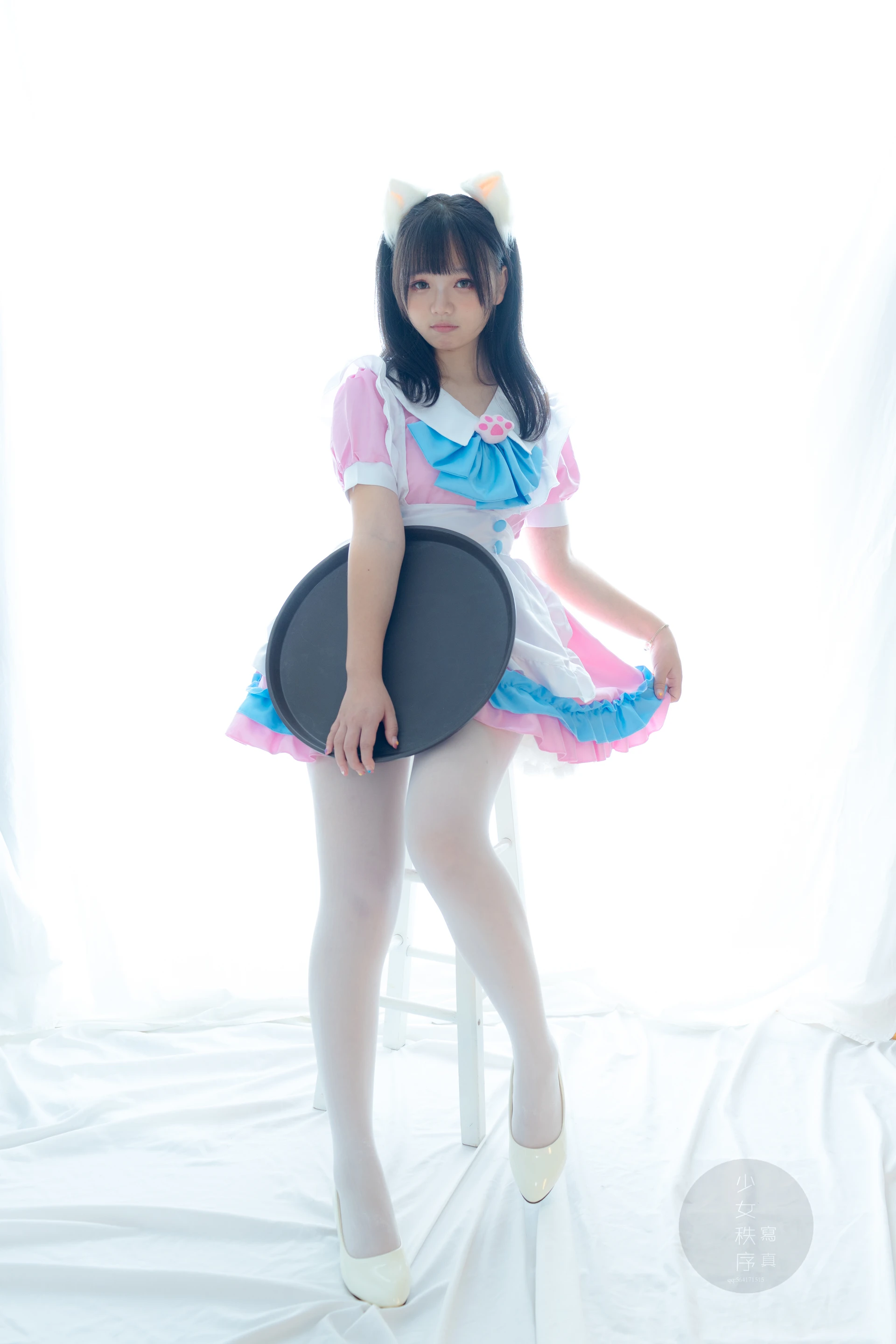 少女秩序 GR02L 乐栀 白丝双马尾猫耳女仆 [42P-248MB]乐栀, 双马尾, 女仆, 少女秩序, 猫耳, 白丝, 美腿, 美足