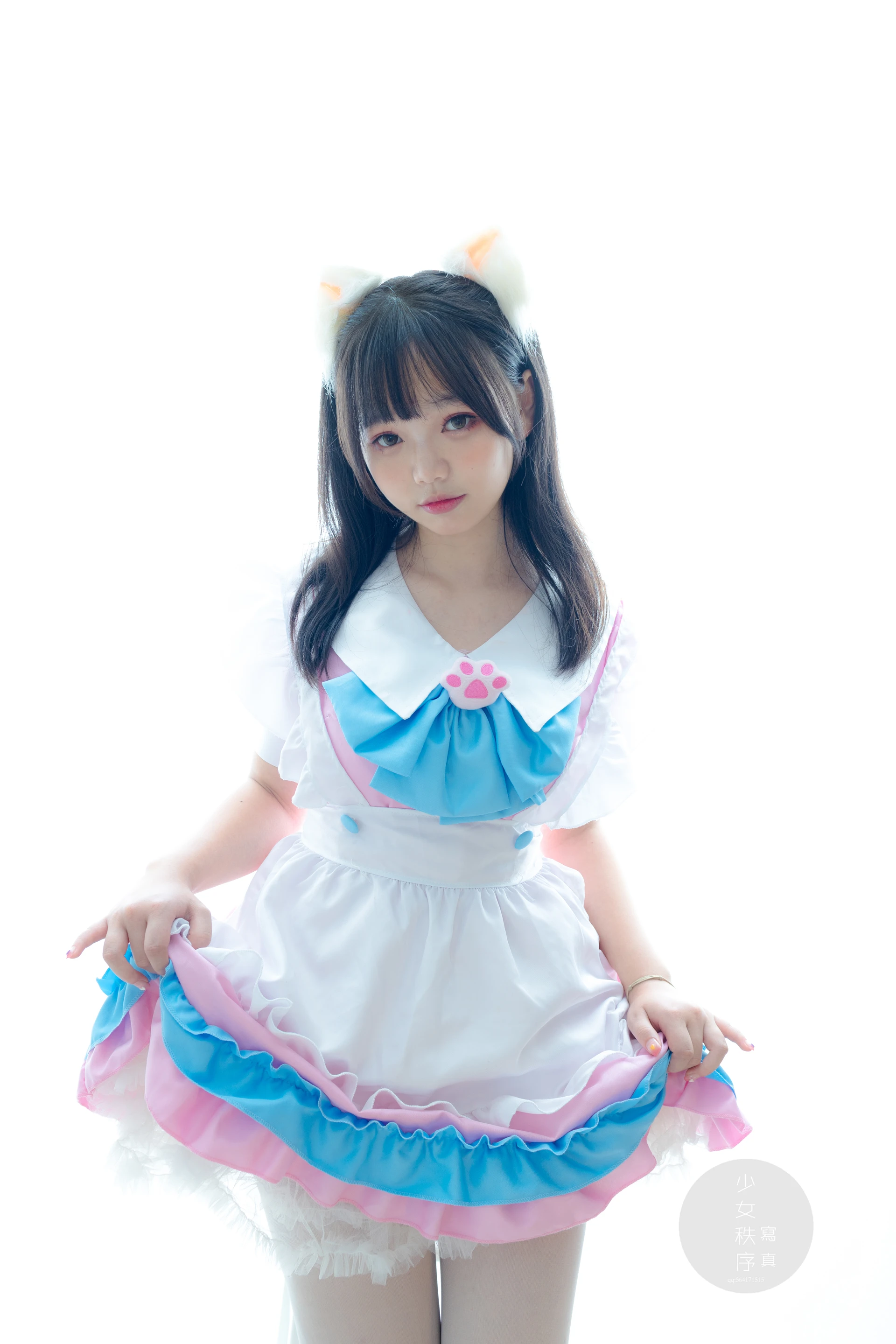 少女秩序 GR02L 乐栀 白丝双马尾猫耳女仆 [42P-248MB]乐栀, 双马尾, 女仆, 少女秩序, 猫耳, 白丝, 美腿, 美足