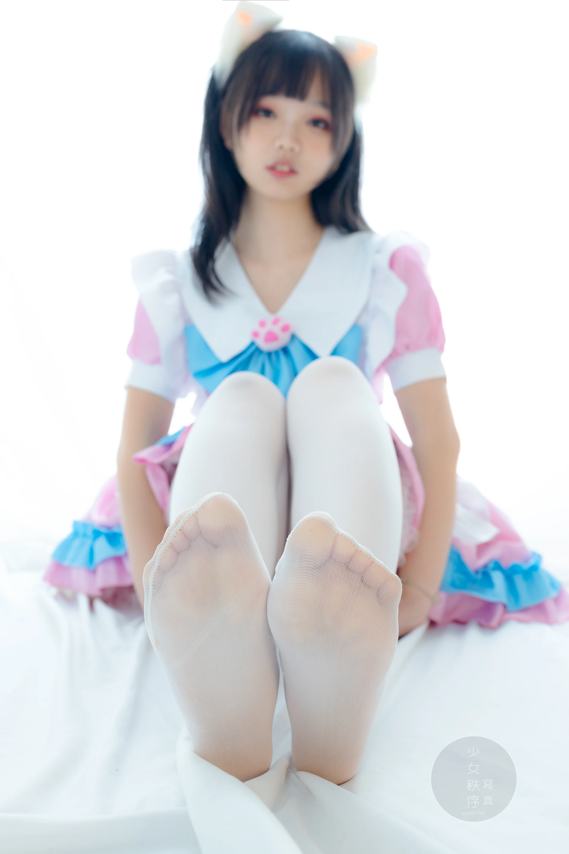 少女秩序 GR02L 乐栀 白丝双马尾猫耳女仆 [42P-248MB]乐栀, 双马尾, 女仆, 少女秩序, 猫耳, 白丝, 美腿, 美足