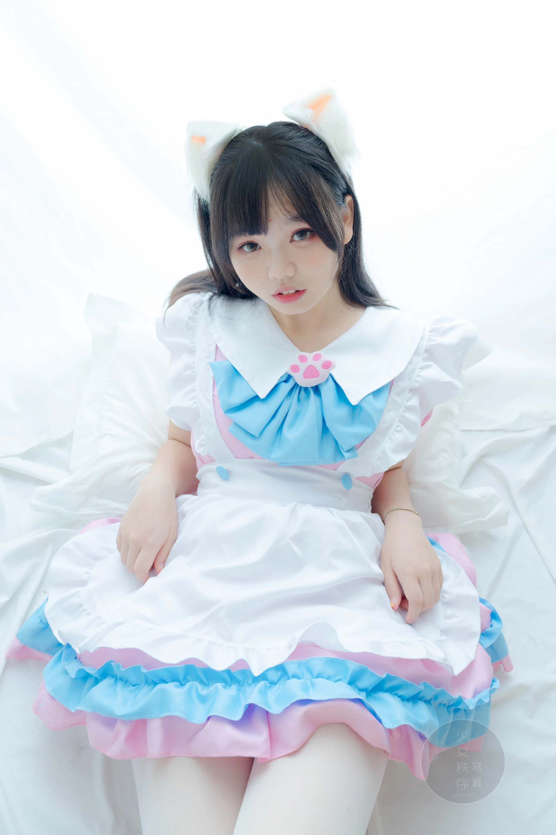 少女秩序 GR02L 乐栀 白丝双马尾猫耳女仆 [42P-248MB]乐栀, 双马尾, 女仆, 少女秩序, 猫耳, 白丝, 美腿, 美足