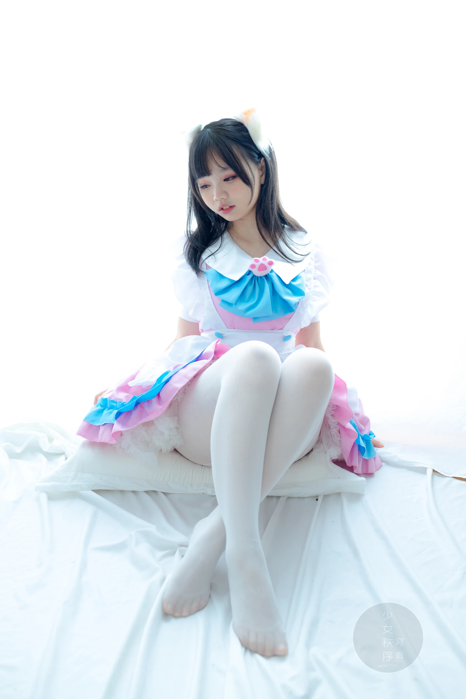 少女秩序 GR02L 乐栀 白丝双马尾猫耳女仆 [42P-248MB]乐栀, 双马尾, 女仆, 少女秩序, 猫耳, 白丝, 美腿, 美足
