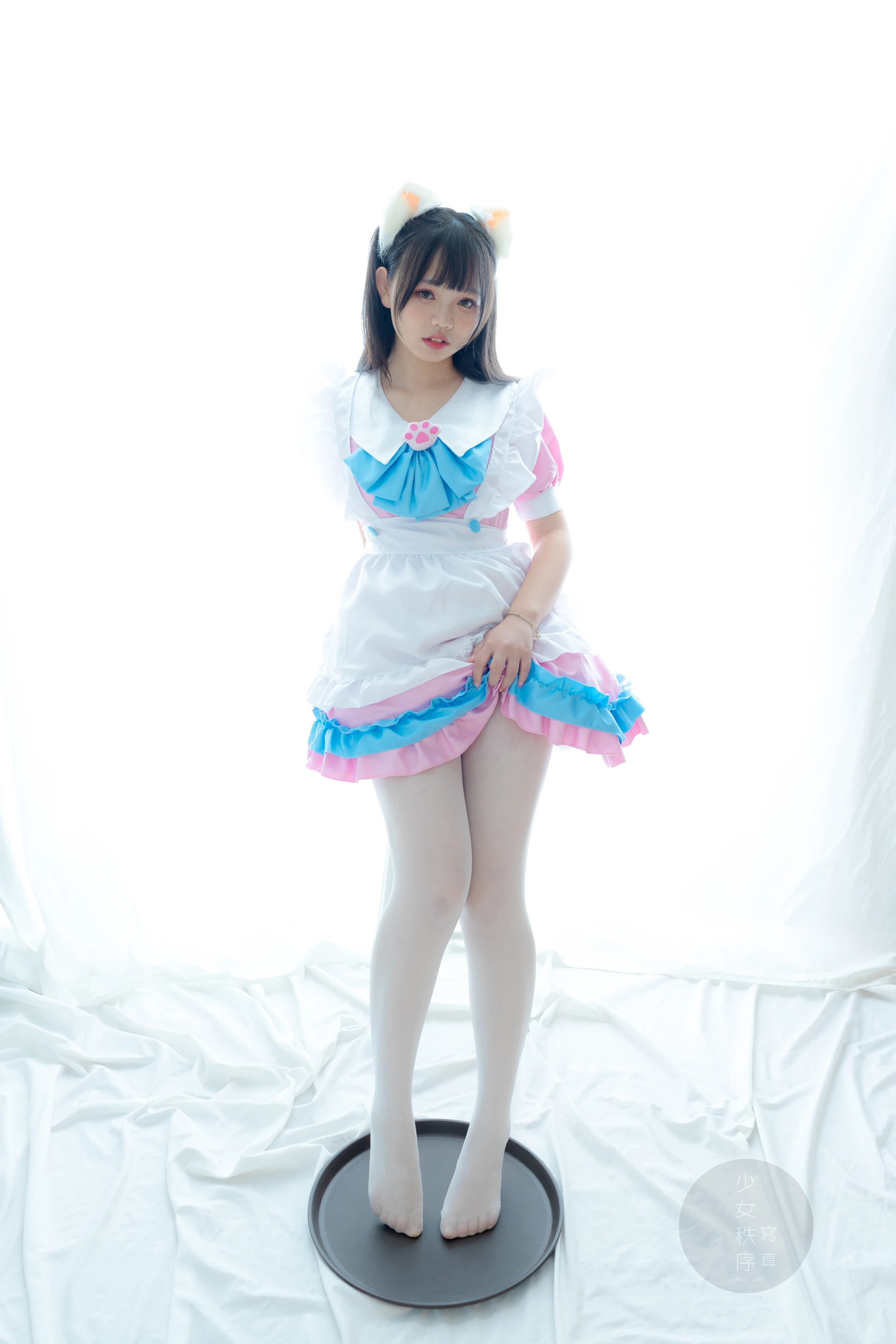 少女秩序 GR02L 乐栀 白丝双马尾猫耳女仆 [42P-248MB]乐栀, 双马尾, 女仆, 少女秩序, 猫耳, 白丝, 美腿, 美足