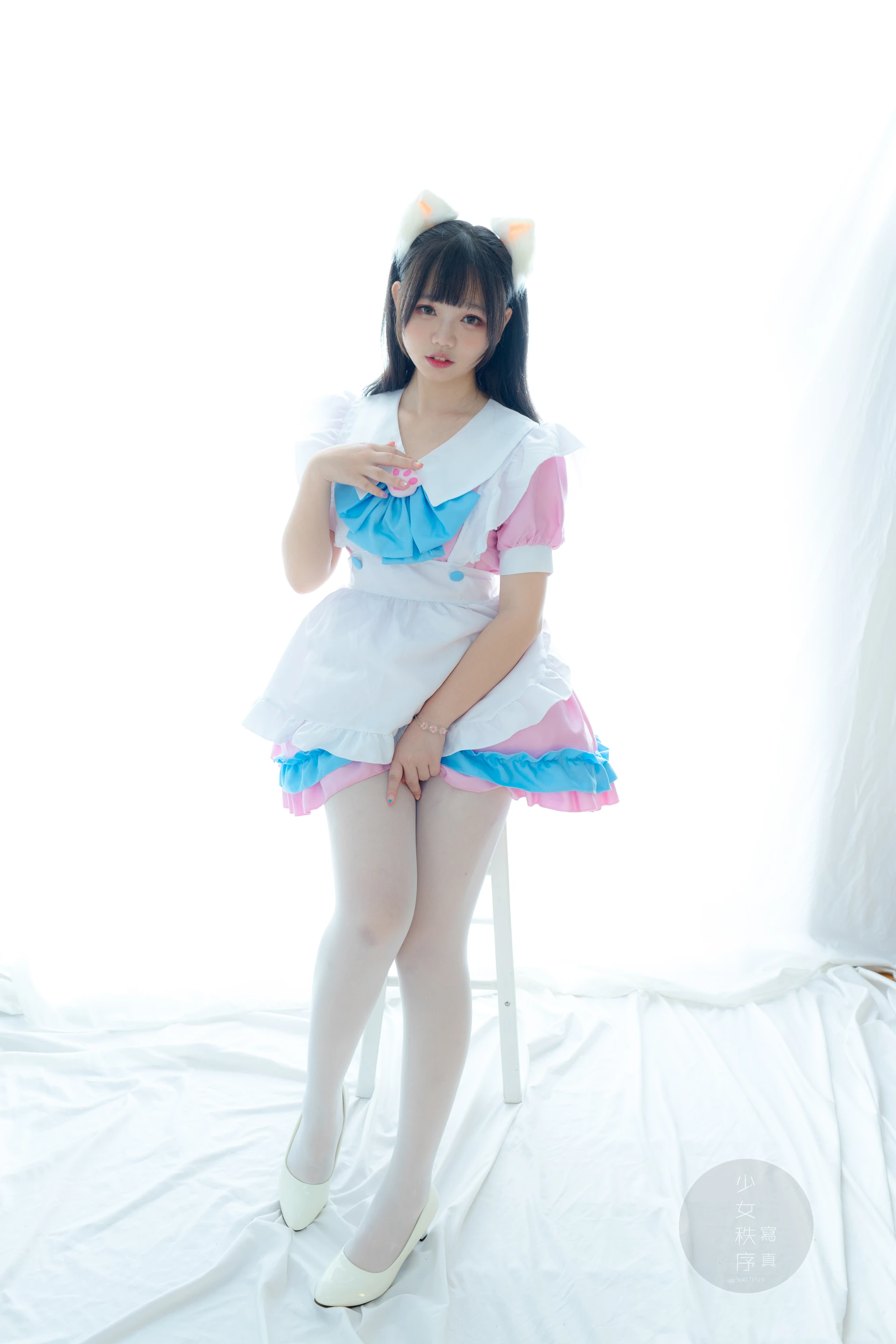少女秩序 GR02L 乐栀 白丝双马尾猫耳女仆 [42P-248MB]乐栀, 双马尾, 女仆, 少女秩序, 猫耳, 白丝, 美腿, 美足