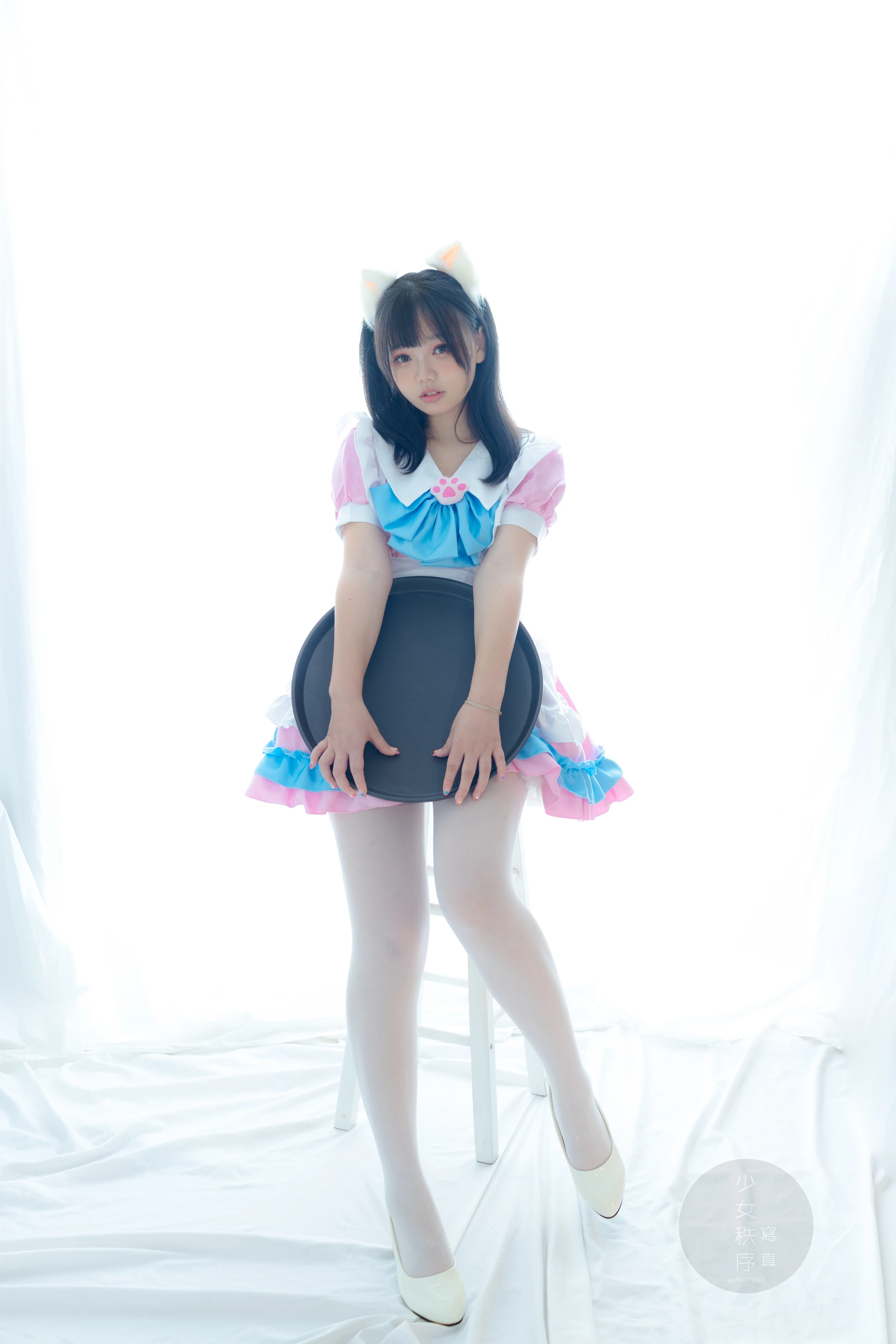 少女秩序 GR02L 乐栀 白丝双马尾猫耳女仆 [42P-248MB]乐栀, 双马尾, 女仆, 少女秩序, 猫耳, 白丝, 美腿, 美足
