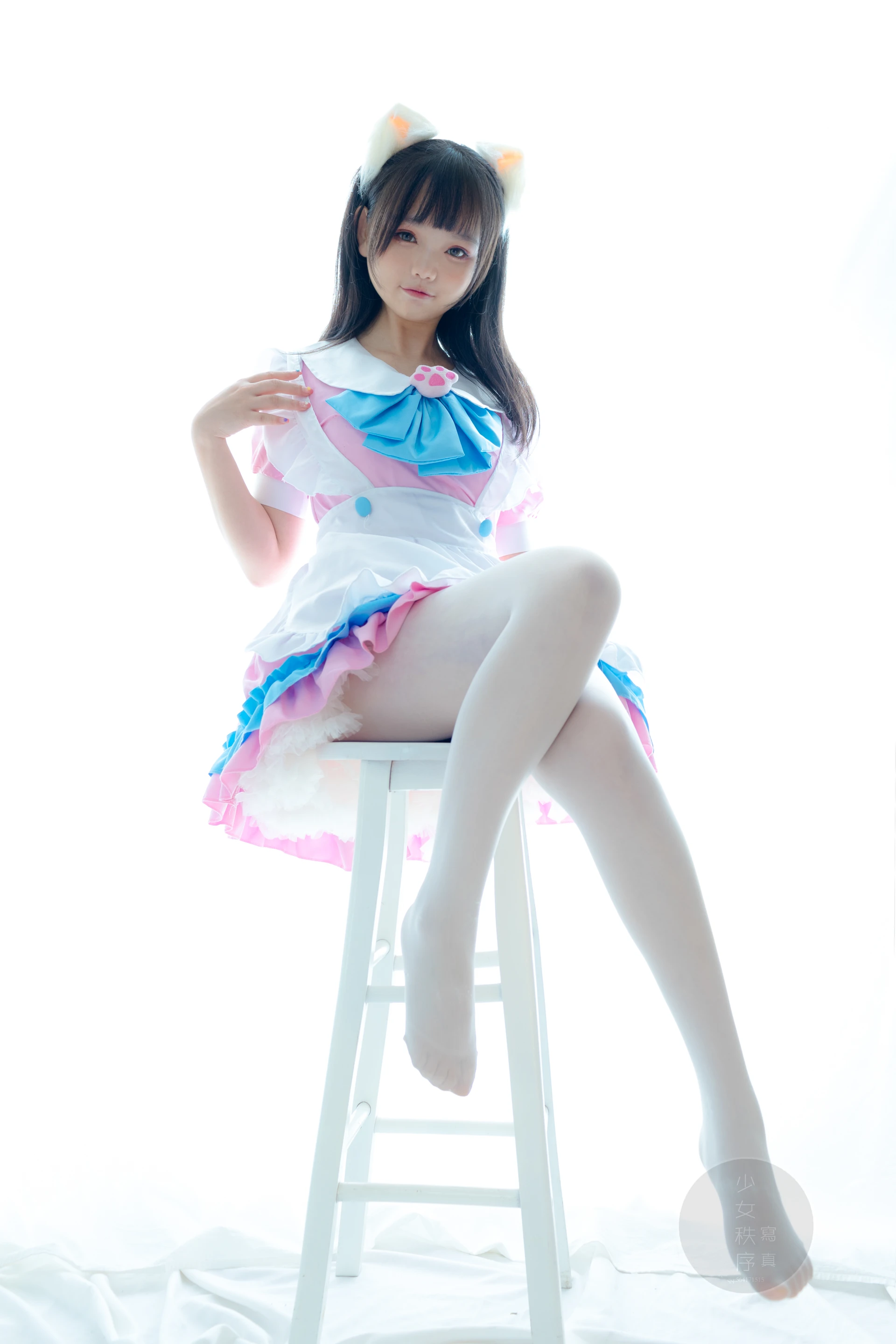 少女秩序 GR02L 乐栀 白丝双马尾猫耳女仆 [42P-248MB]乐栀, 双马尾, 女仆, 少女秩序, 猫耳, 白丝, 美腿, 美足