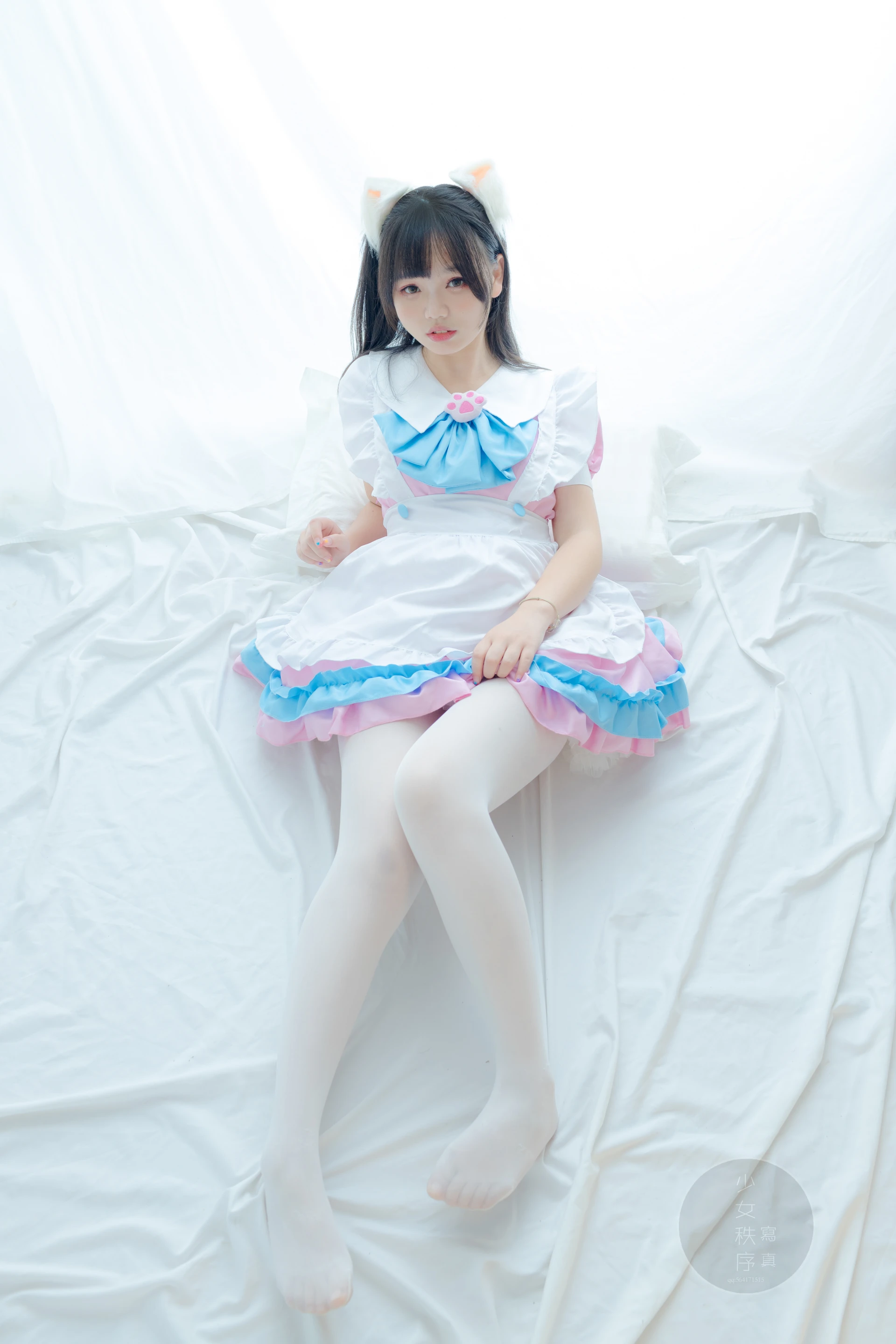 少女秩序 GR02L 乐栀 白丝双马尾猫耳女仆 [42P-248MB]乐栀, 双马尾, 女仆, 少女秩序, 猫耳, 白丝, 美腿, 美足