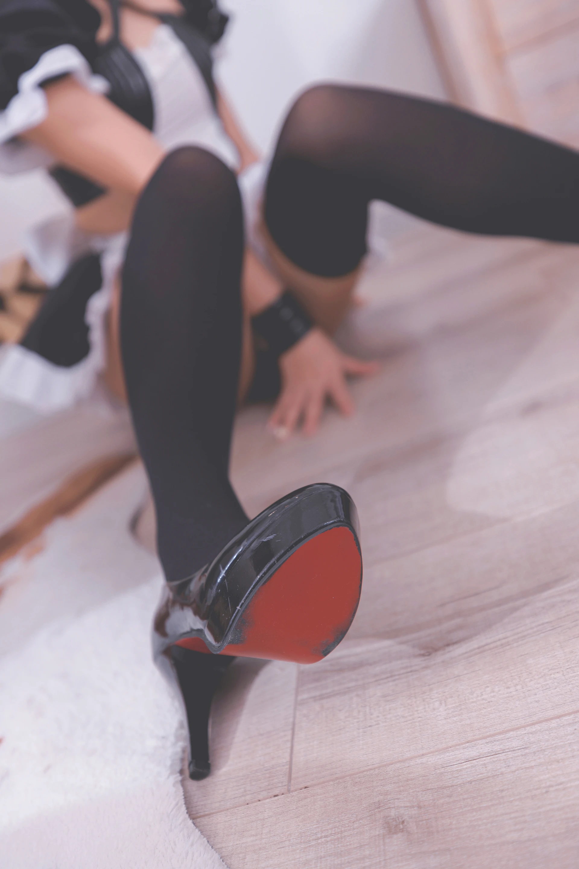 神楽坂真冬 第三季 序号5：《果実の酒気》酒吞cos [150P3V-752MB]内衣, 女仆, 神楽坂真冬, 美腿, 美足, 黑丝