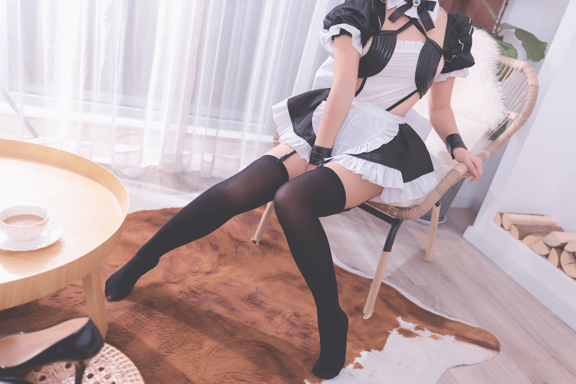 神楽坂真冬 第三季 序号5：《果実の酒気》酒吞cos [150P3V-752MB]内衣, 女仆, 神楽坂真冬, 美腿, 美足, 黑丝