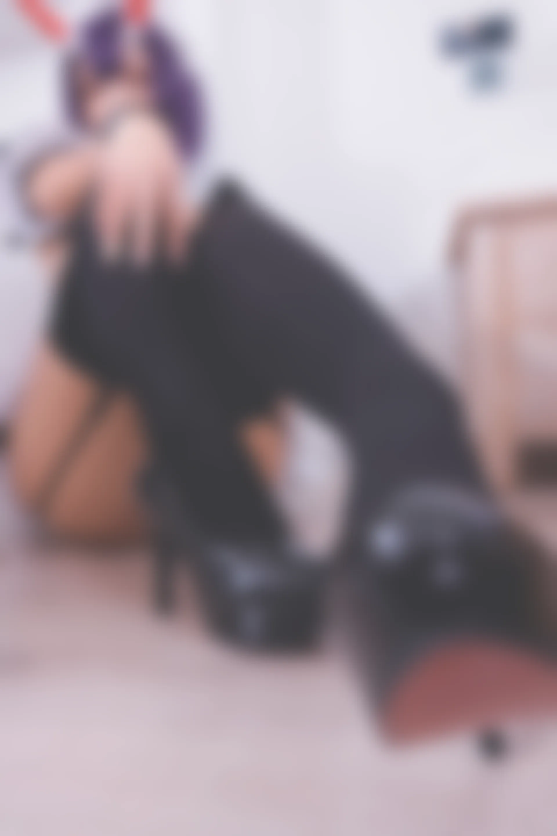 神楽坂真冬 第三季 序号5：《果実の酒気》酒吞cos [150P3V-752MB]内衣, 女仆, 神楽坂真冬, 美腿, 美足, 黑丝