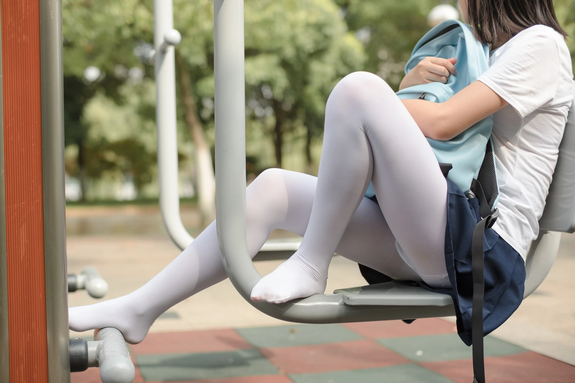 森萝财团 BETA-001 [91P-153M]校服, 白丝, 美腿