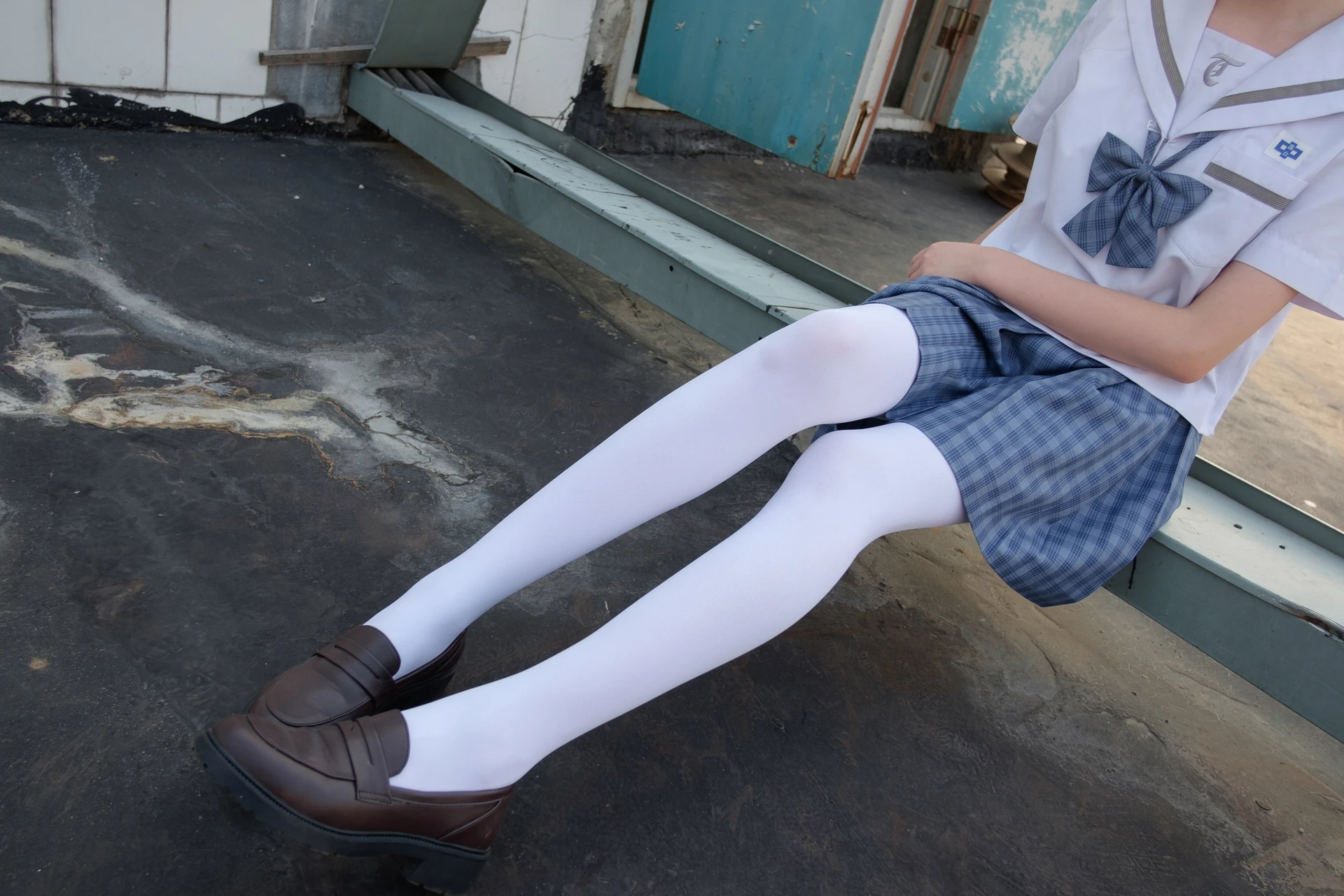 森萝财团 SSR-001 [74P-490M]Aika, 校服, 森萝财团, 白丝
