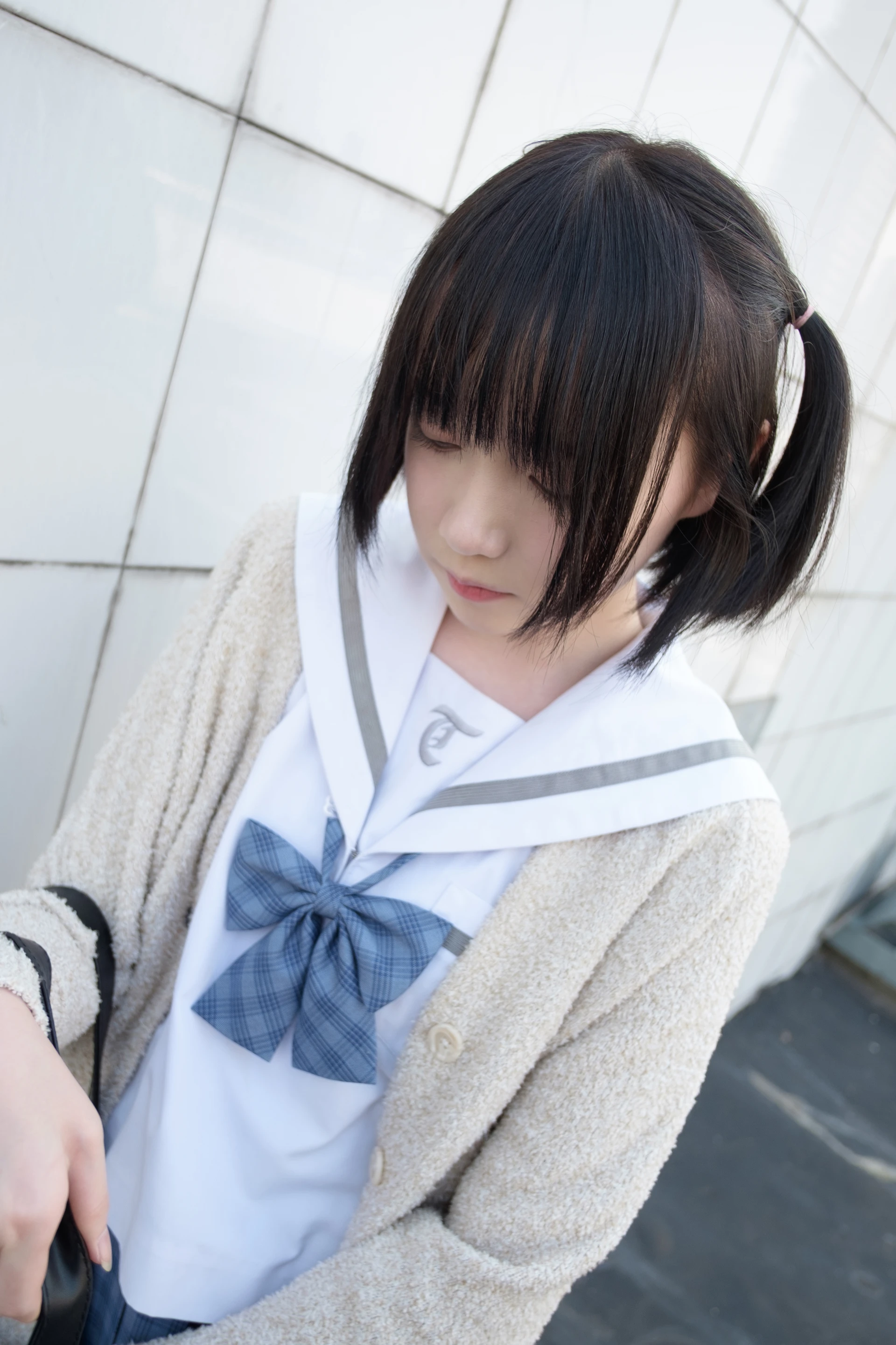 森萝财团 SSR-001 [74P-490M]Aika, 校服, 森萝财团, 白丝